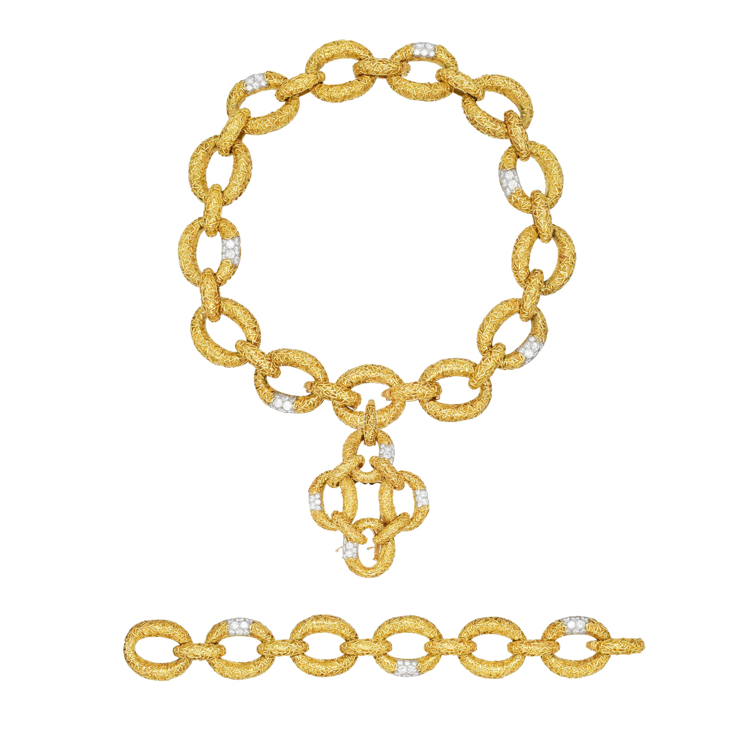 Van Cleef & Arpels 'Chevalerie' Diamond And 18k Gold Suite