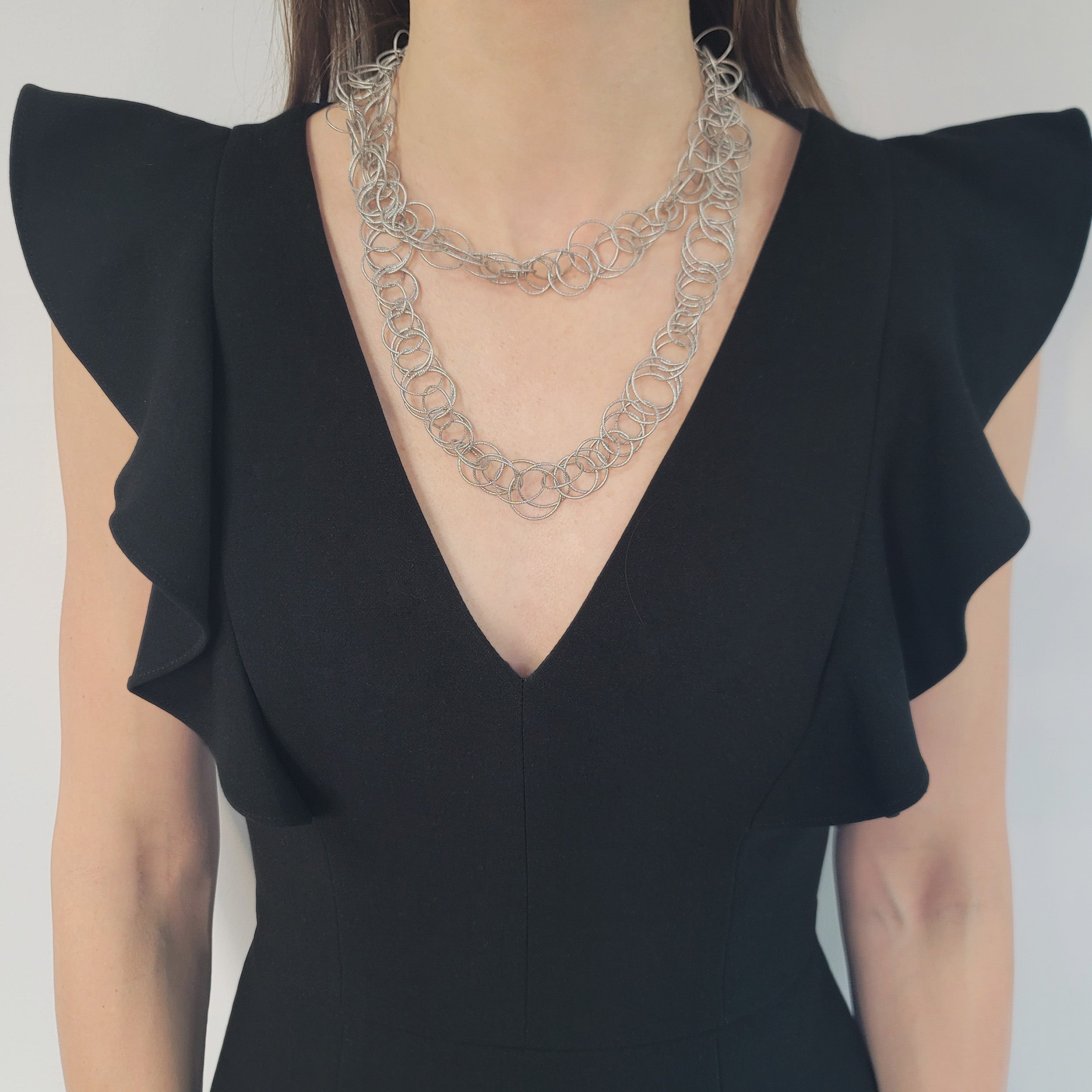 Buccellati Hawaii Collection Long Necklace In 18k White Gold