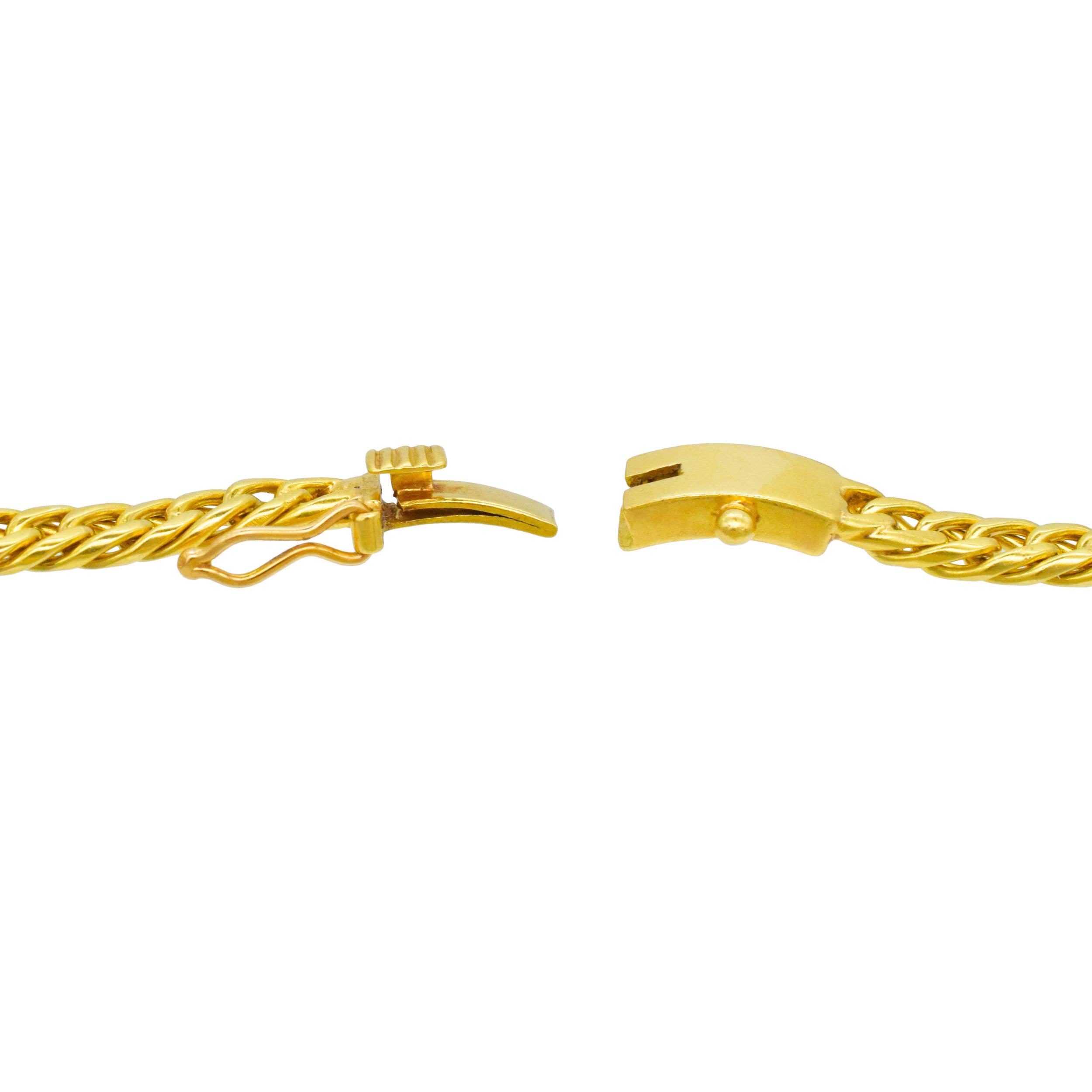 Diamond And Gemstone Necklace In 18k Yellow Gold