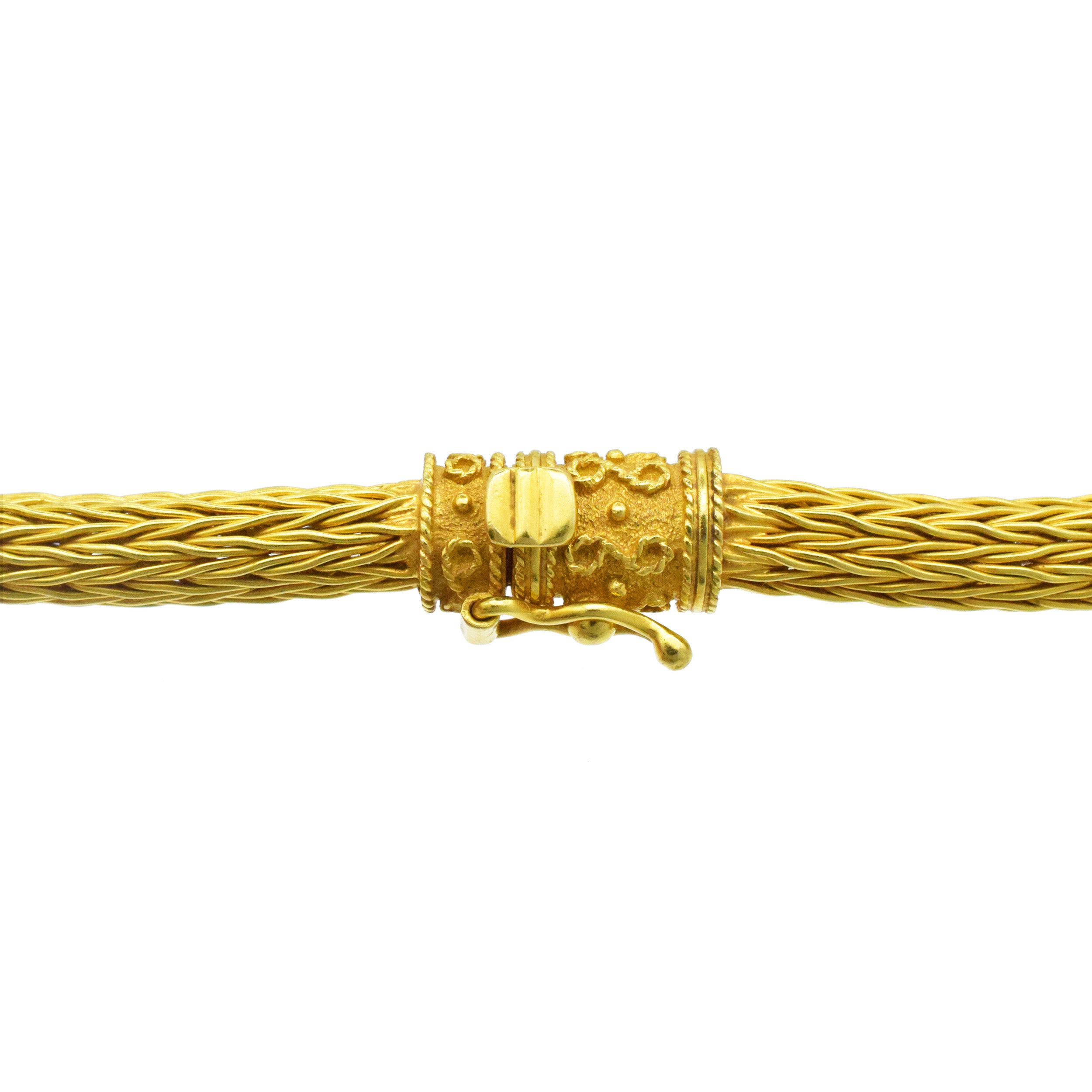 Ram Head Lariat Necklace In 18k Yellow Gold