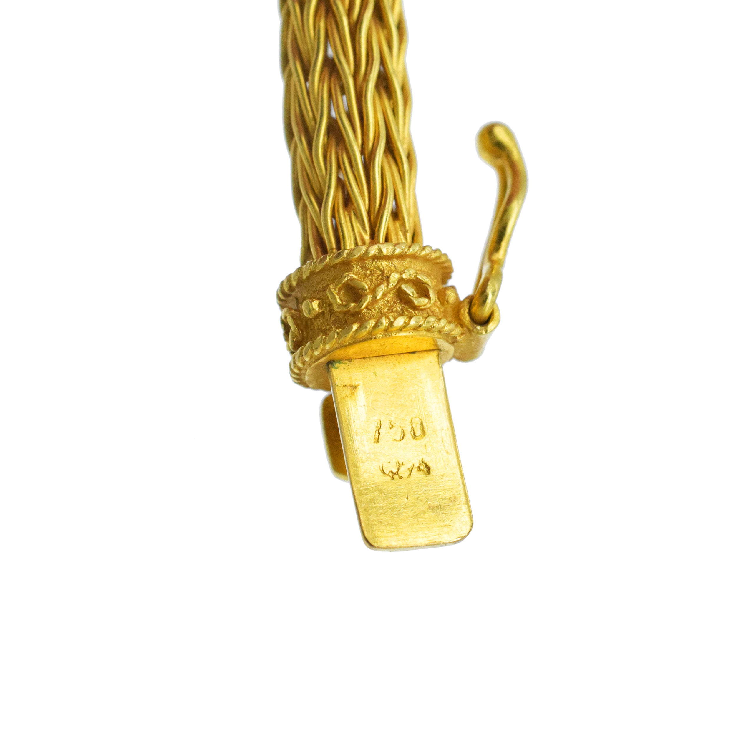Ram Head Lariat Necklace In 18k Yellow Gold