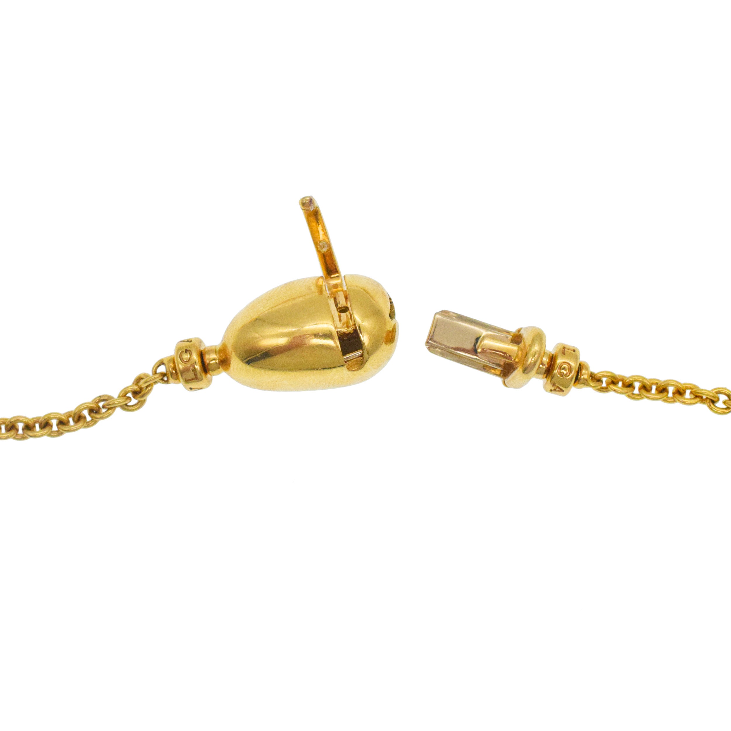 Bulgari Monete And Gold Bead Long Chain In 18k Yellow Gold
