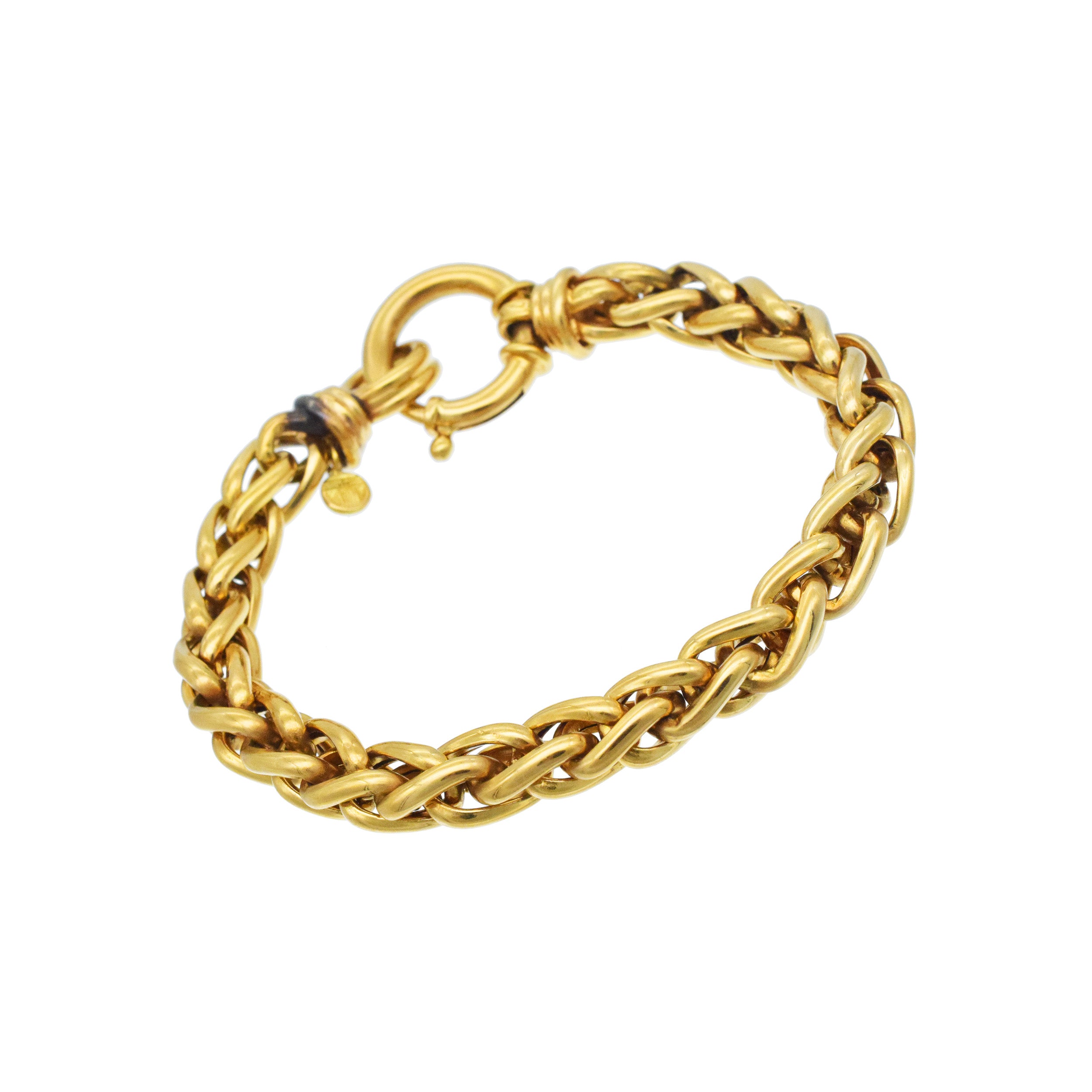 Necklace And Bracelet Suite In 18k Yellow Gold