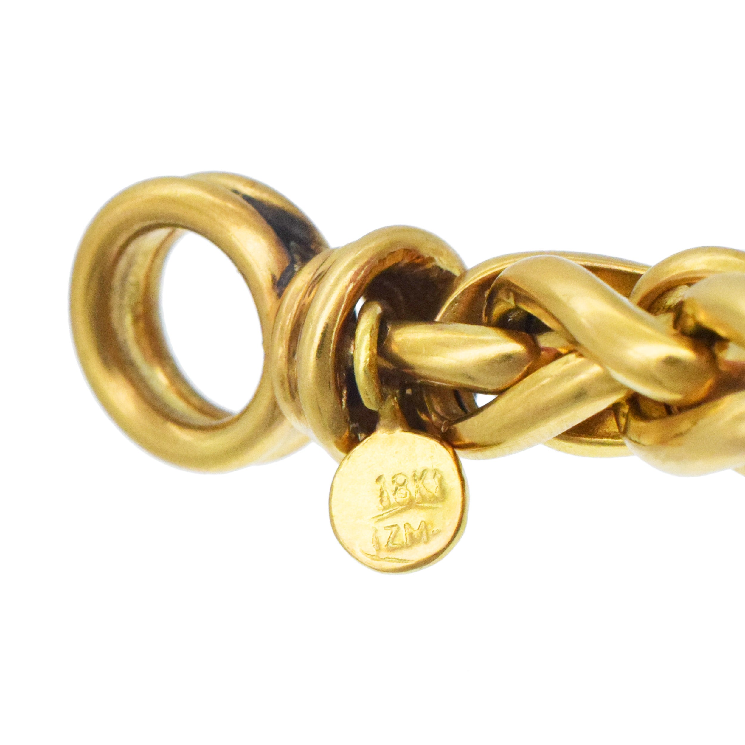 Necklace And Bracelet Suite In 18k Yellow Gold