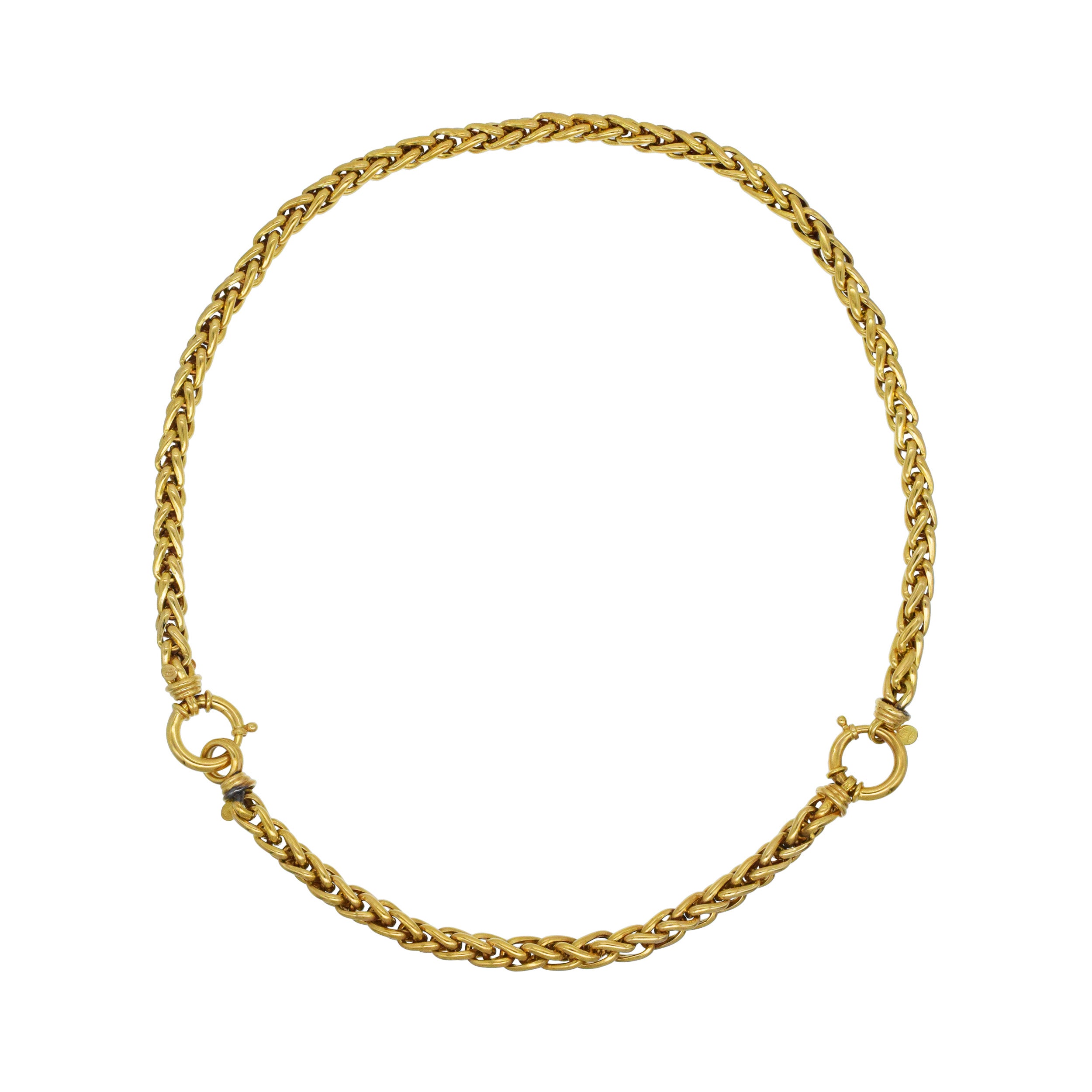 Necklace And Bracelet Suite In 18k Yellow Gold