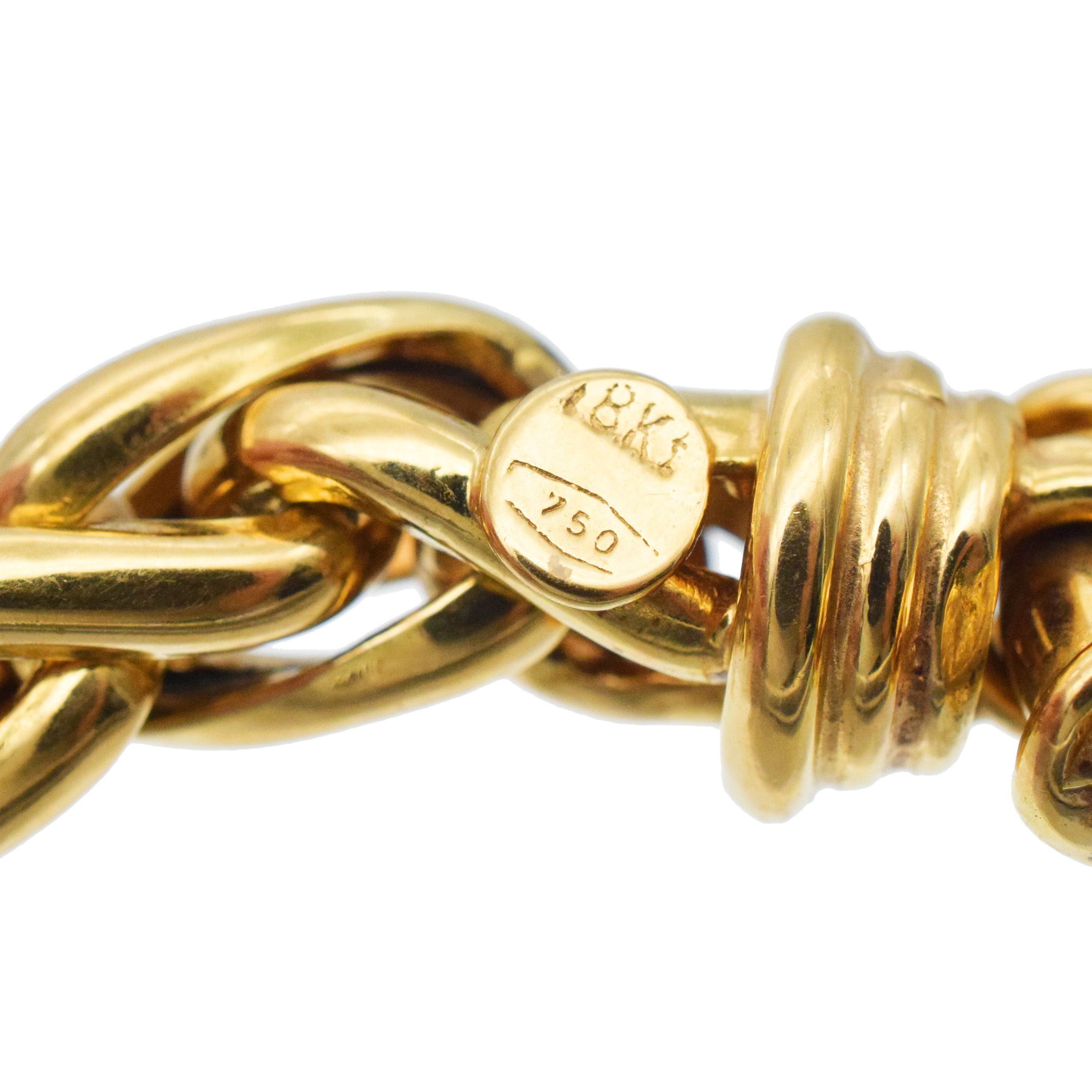 Necklace And Bracelet Suite In 18k Yellow Gold