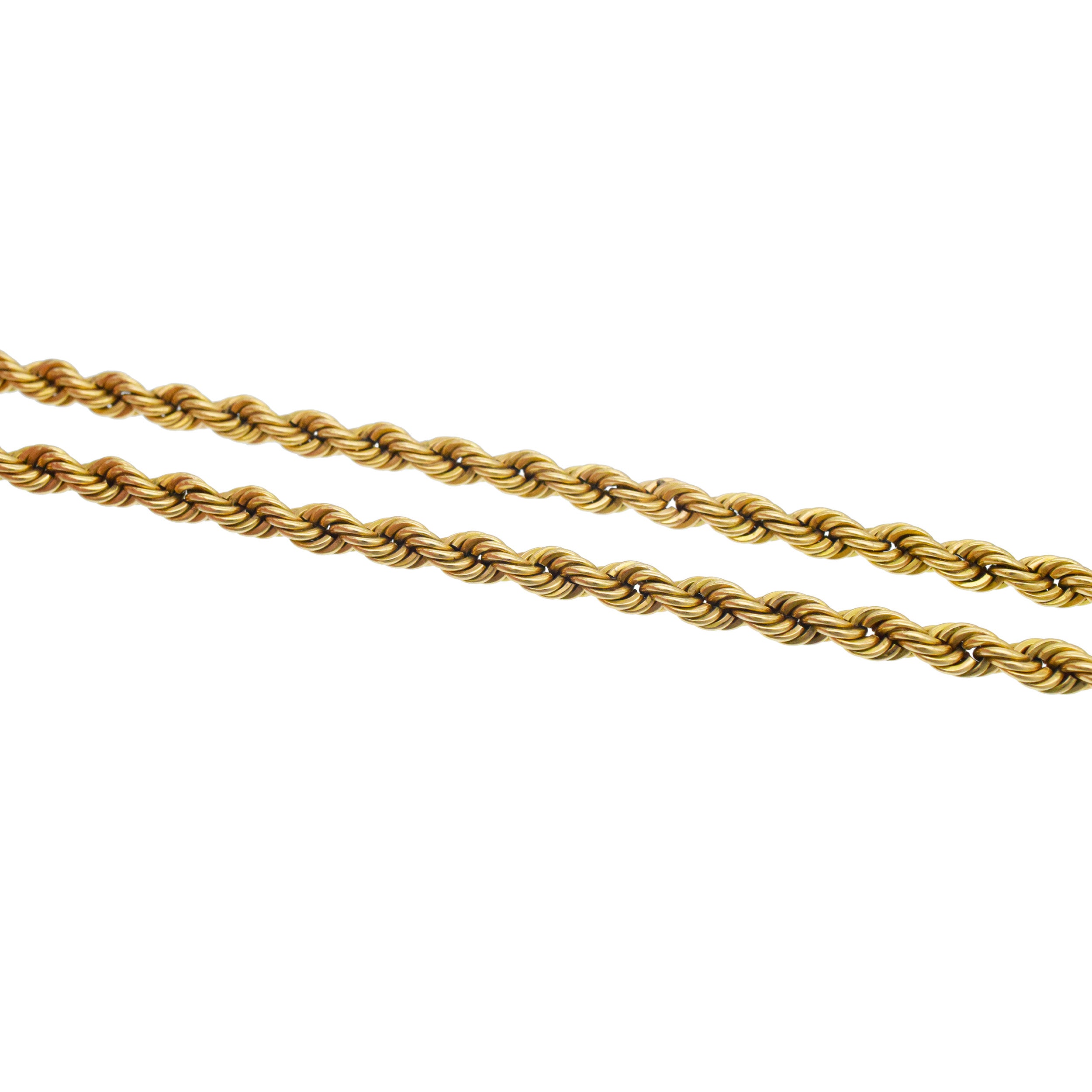 Vintage 14k Yellow Gold Thick Rope Chain
