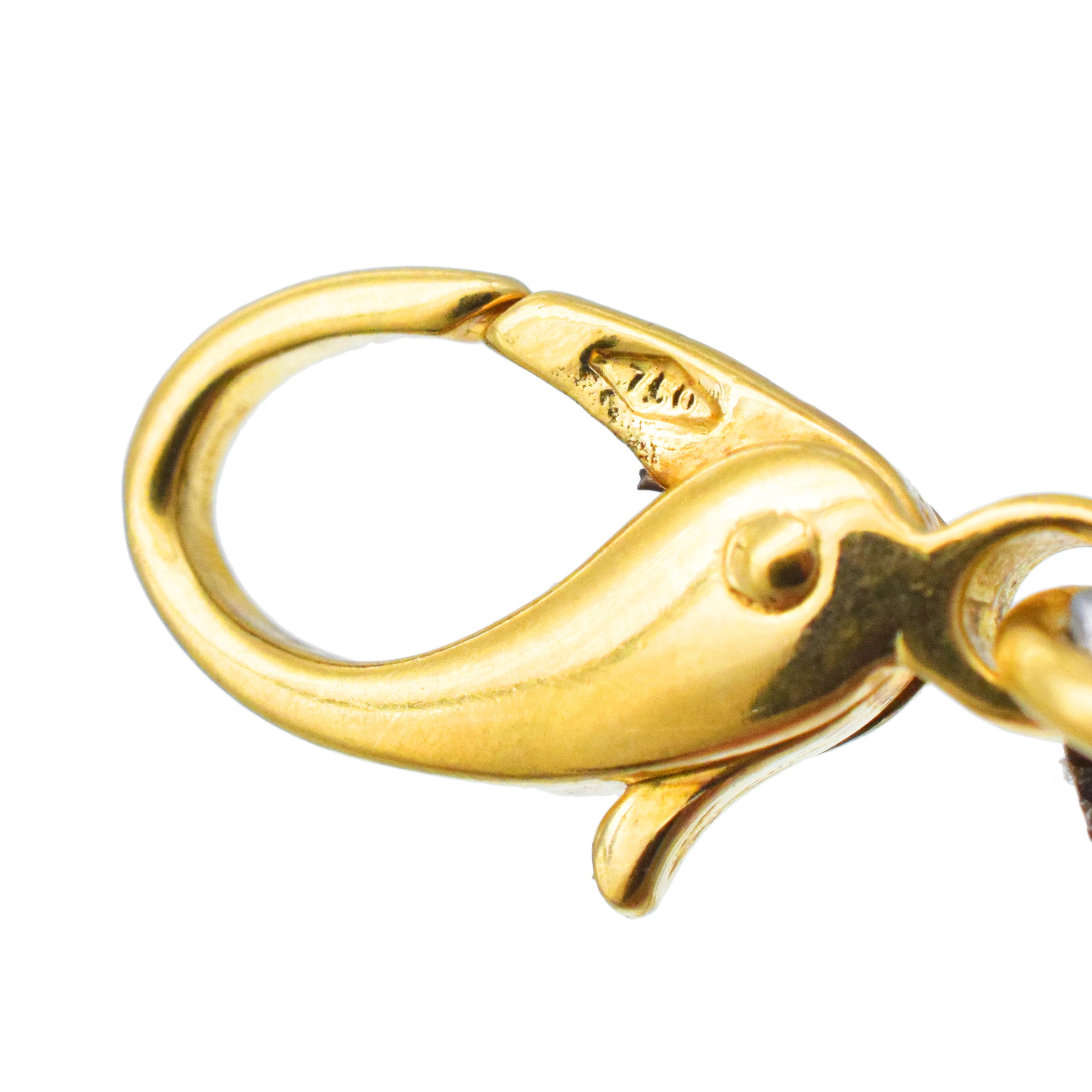 18k yellow thick gold biker chain