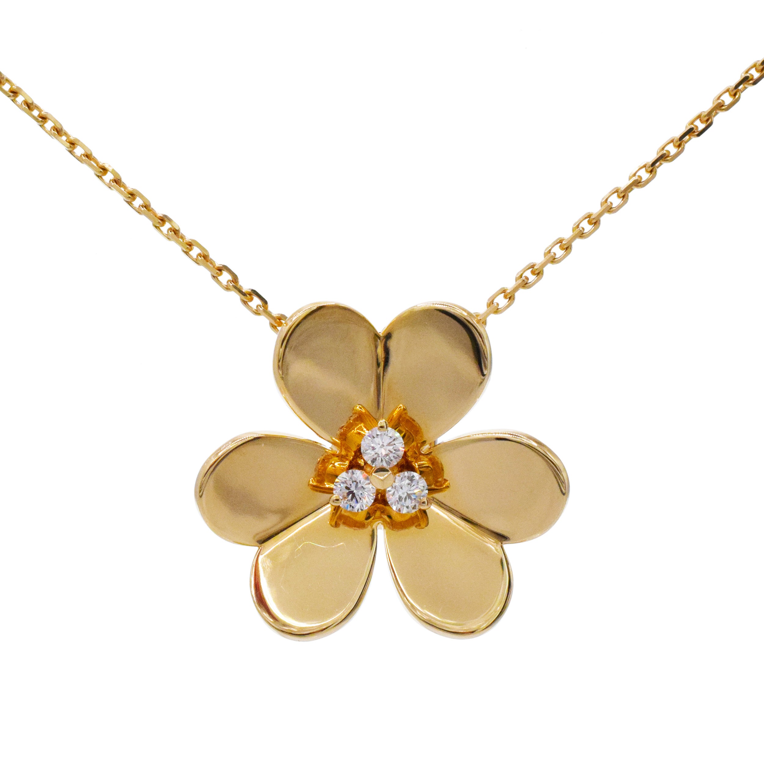 Van Cleef & Arpels 'Frivole' Clip Pendant / Brooch In 18k Yellow Gold