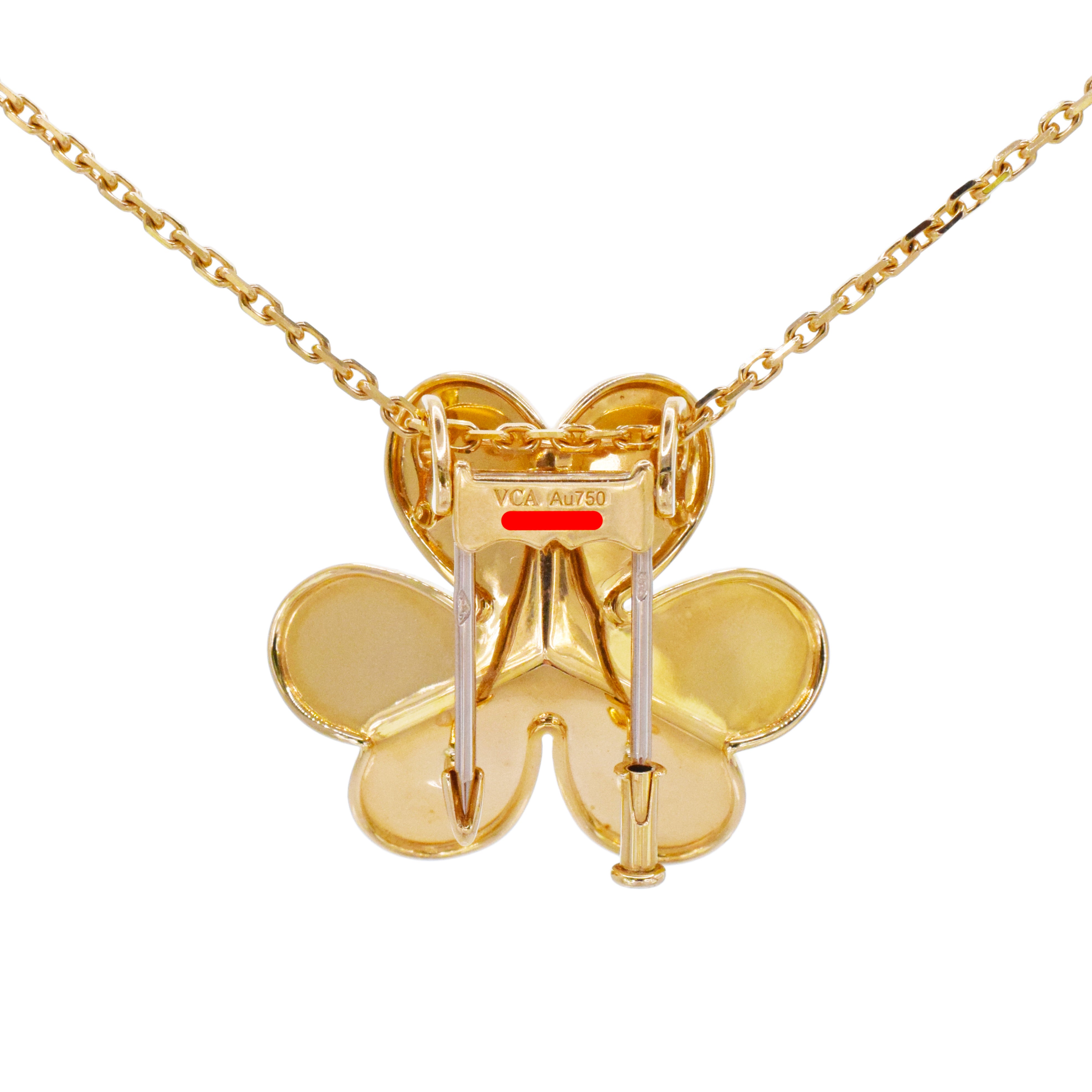 Van Cleef & Arpels 'Frivole' Clip Pendant / Brooch In 18k Yellow Gold
