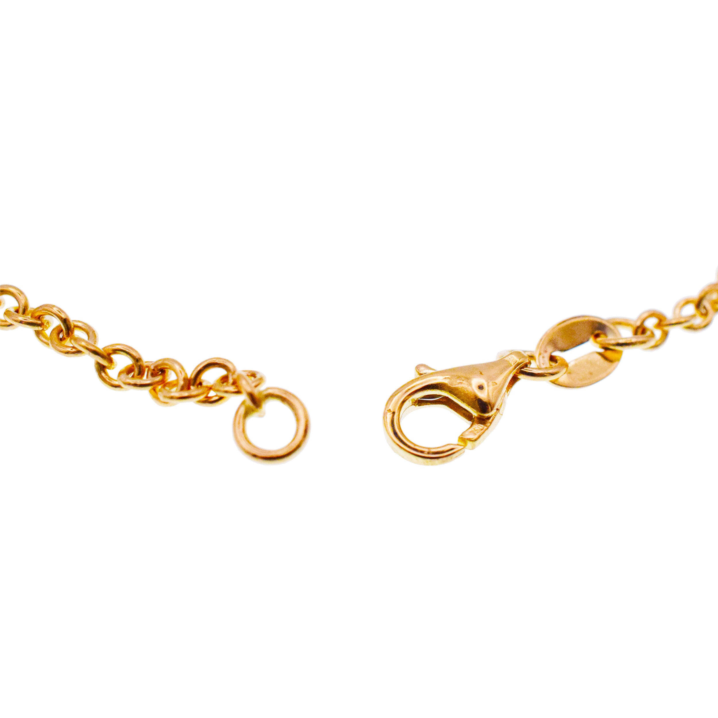 2.07ct Five Stone Diamond By Yard Necklace In 18k Yellow Gold