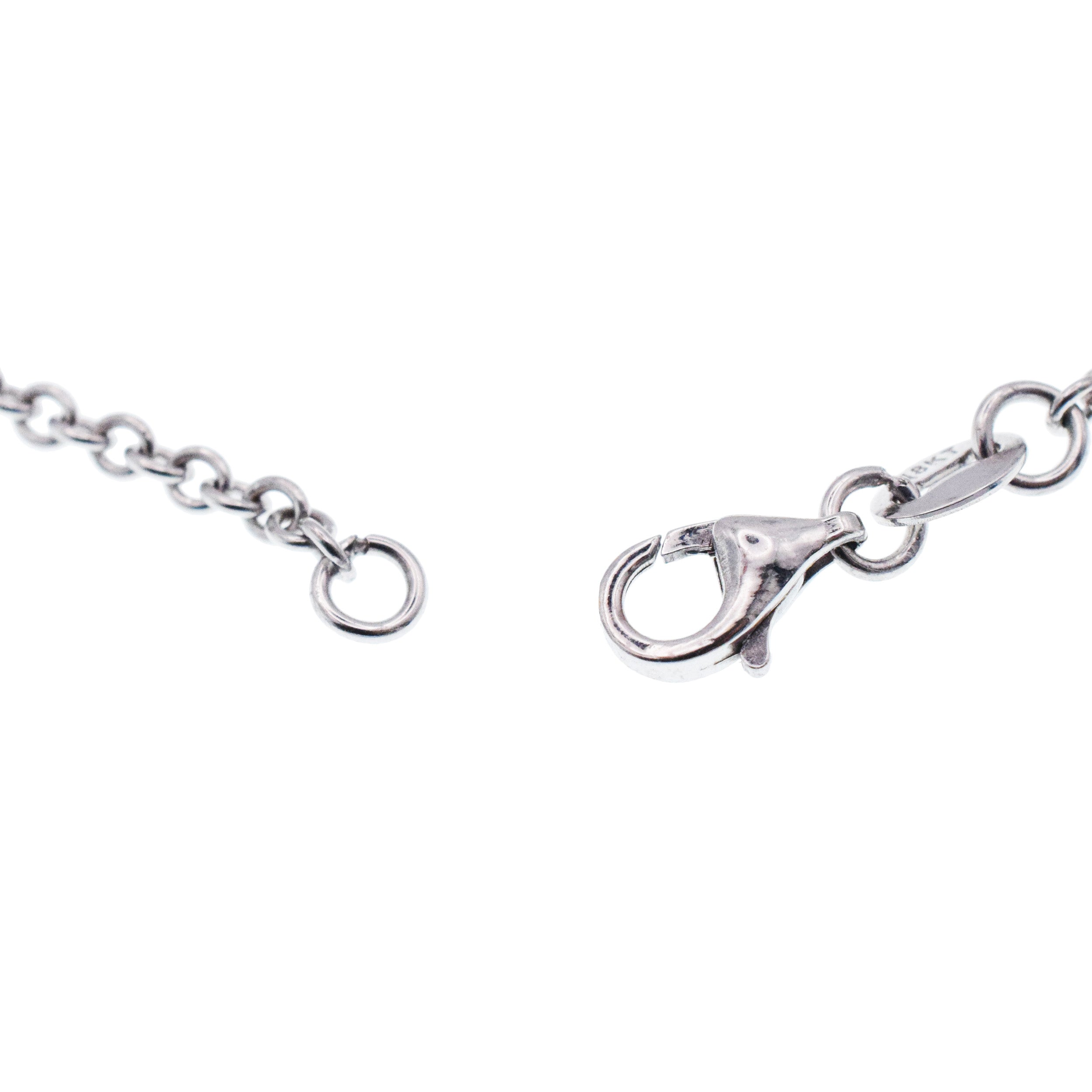 1.90ct Five Stone Diamond By Yard Necklace In 18k White Gold