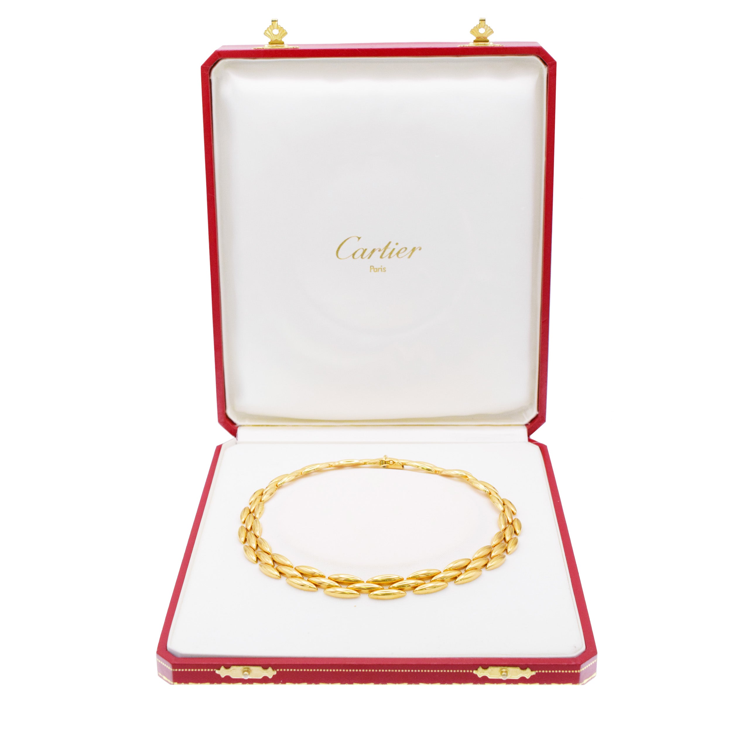 Cartier 'Gentiane' Oval Link Necklace in 18k Yellow Gold