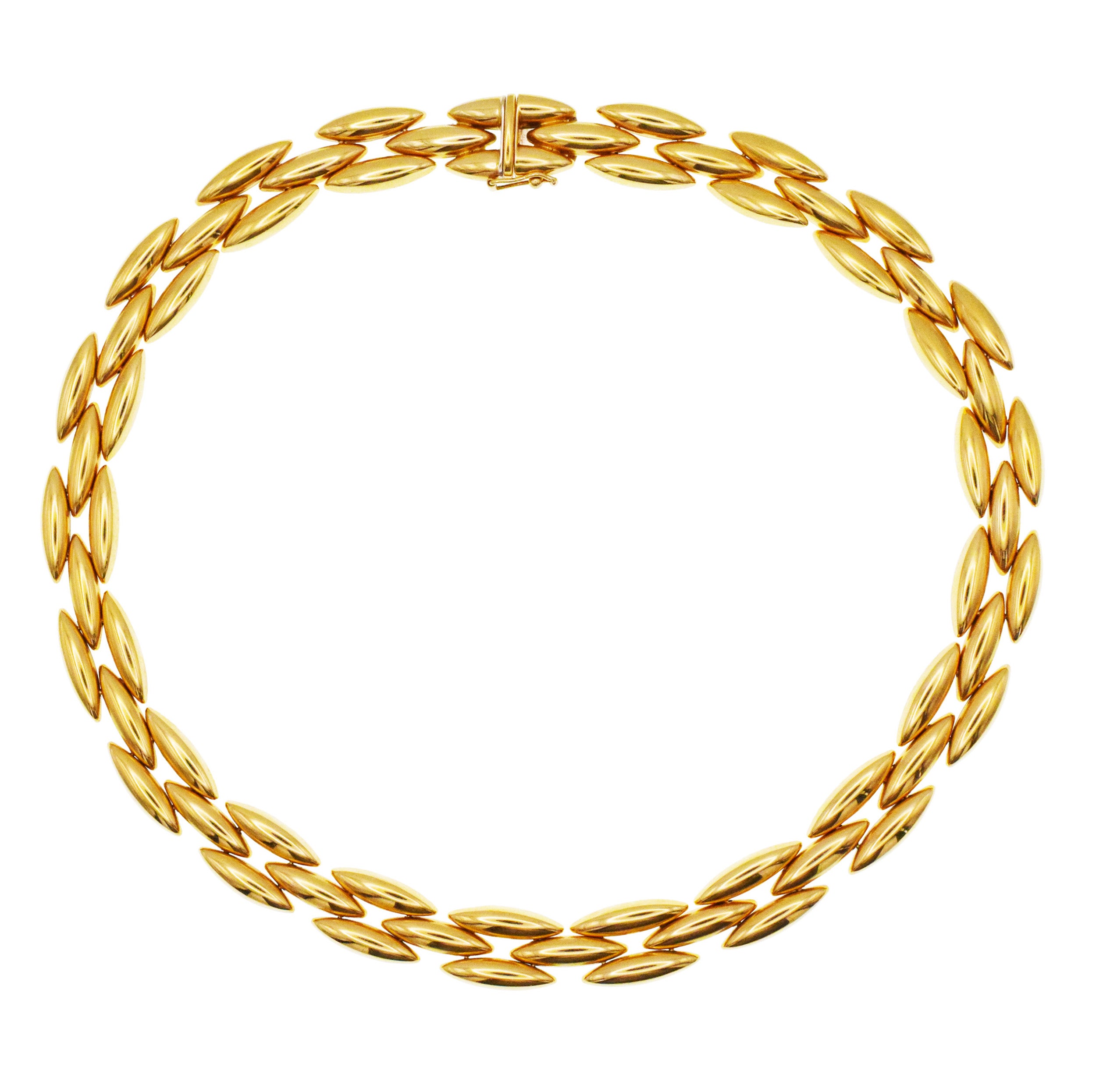 Cartier 'Gentiane' Oval Link Necklace in 18k Yellow Gold