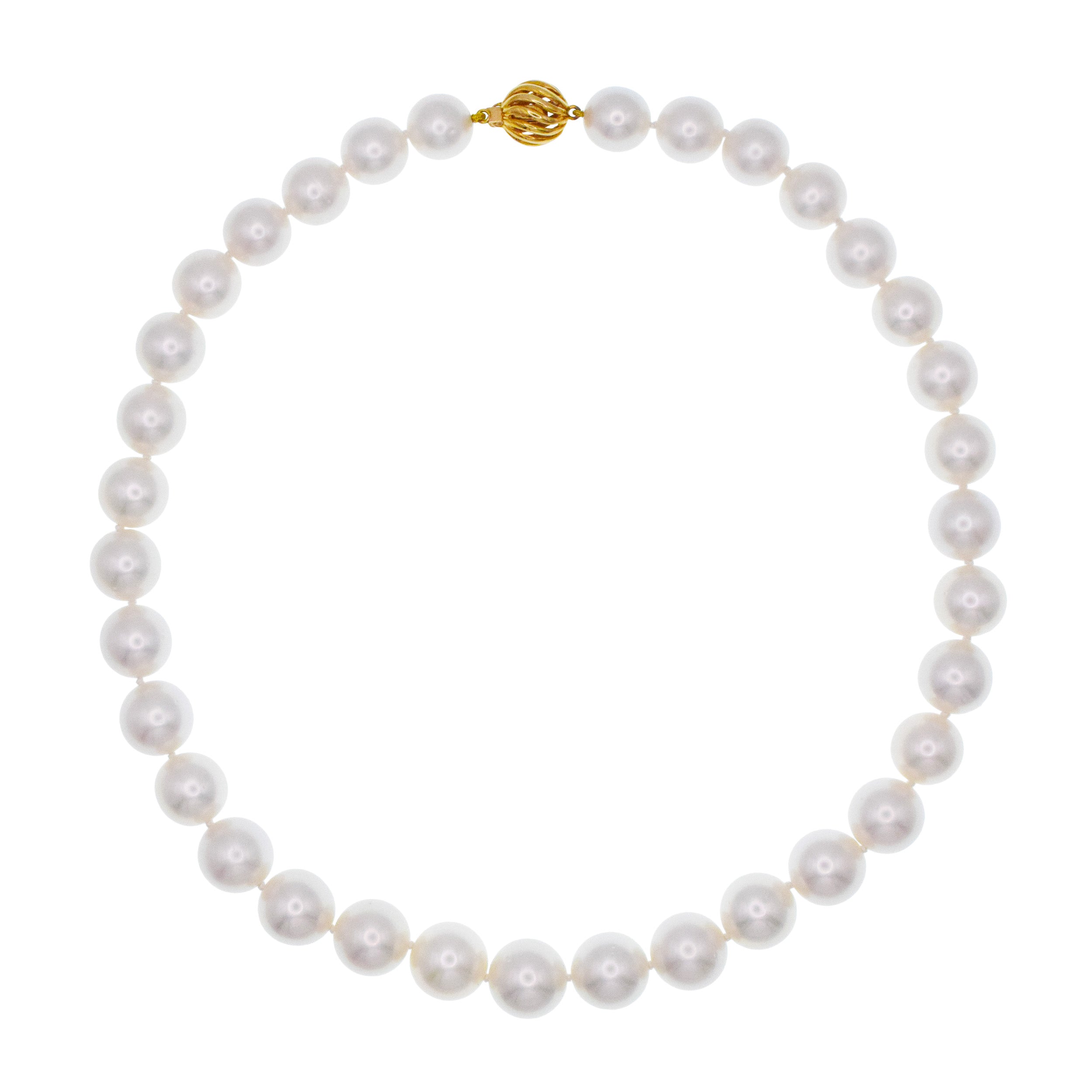 Cartier South Sea Pearl Necklace With 18k Yellow Gold Clasp