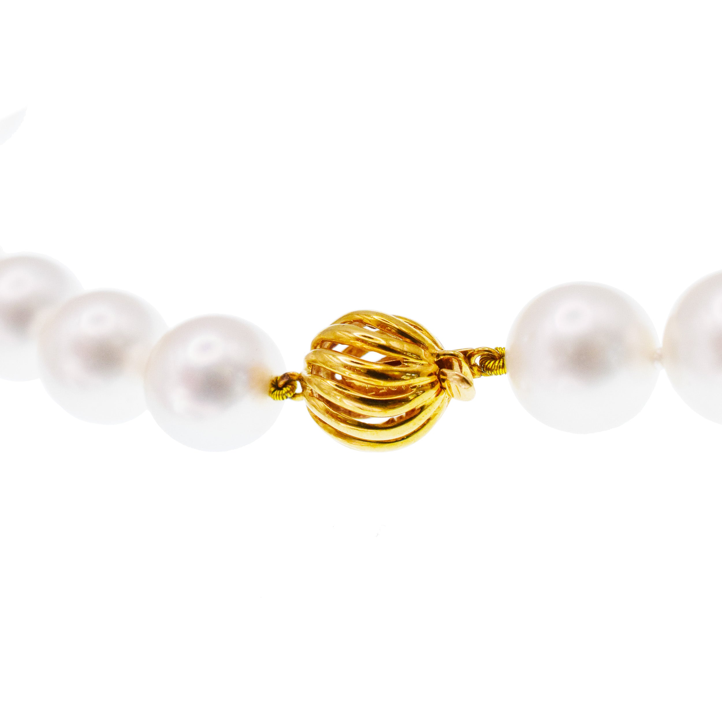 Cartier South Sea Pearl Necklace With 18k Yellow Gold Clasp