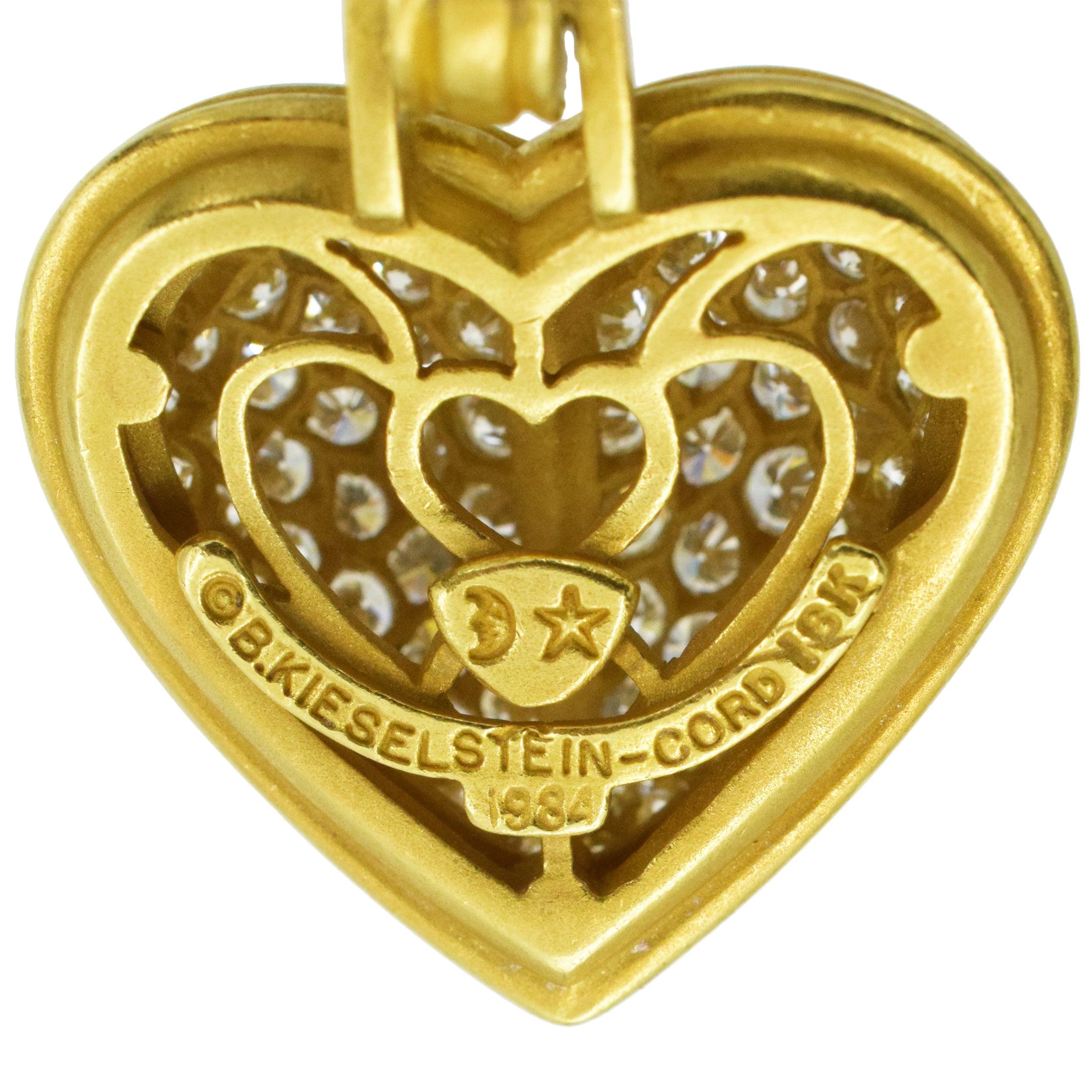 Kieselstein Cord 18k Yellow Gold And Diamond Detatchable Heart Pendant