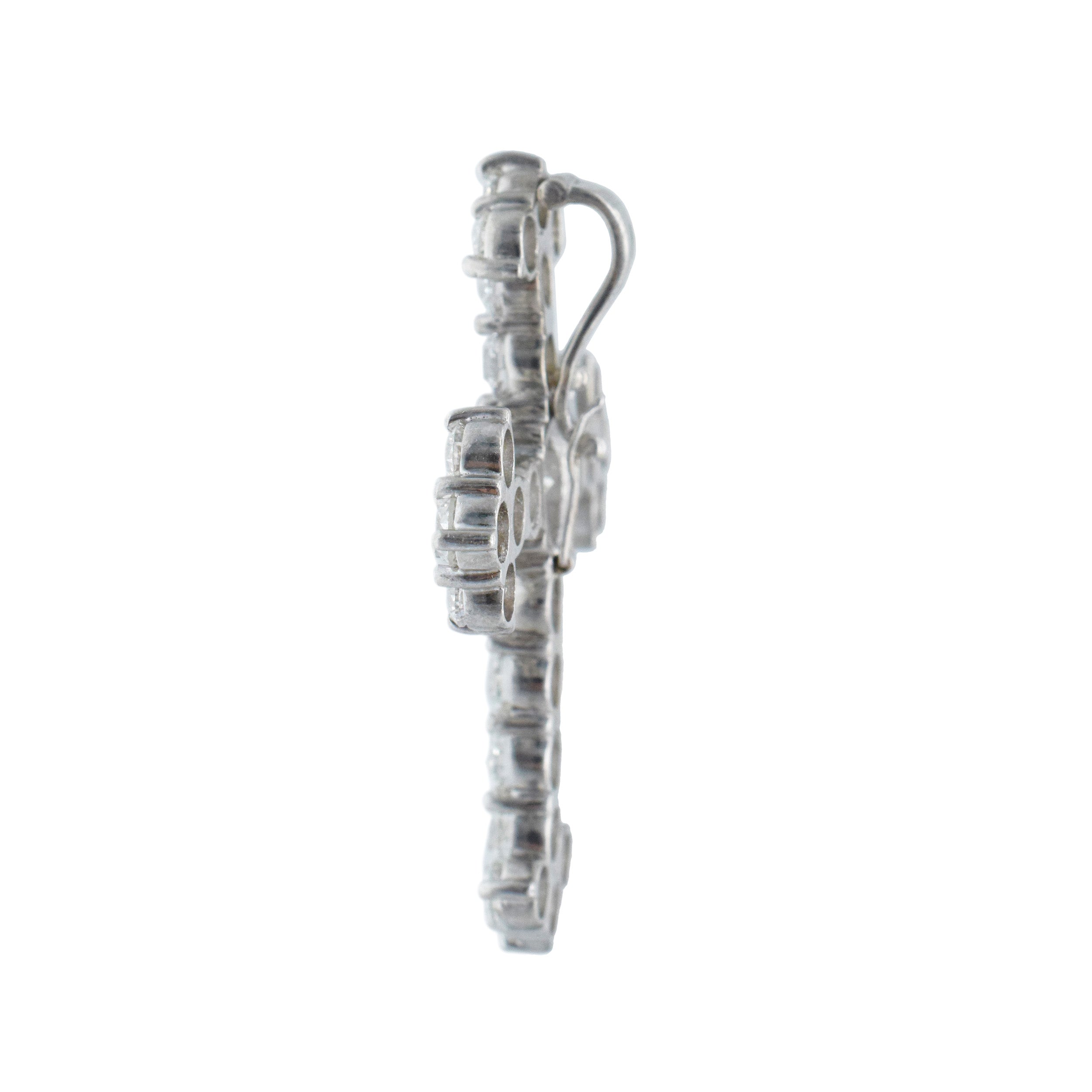 8.75ct Diamond Cross Pendant In Platinum