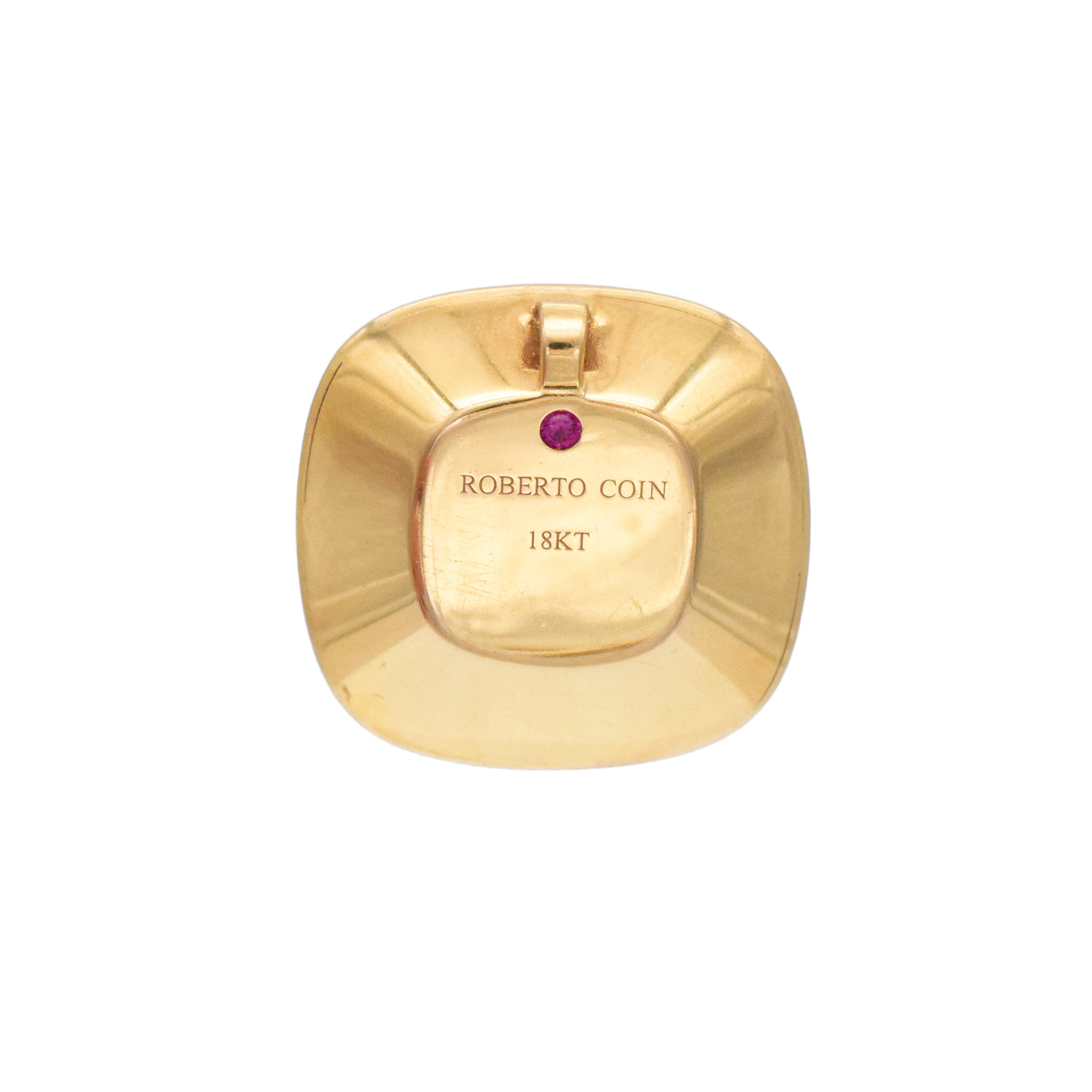 Roberto Coin 'Carnaby Street' Diamond Pendant Necklace In 18k Rose Gold