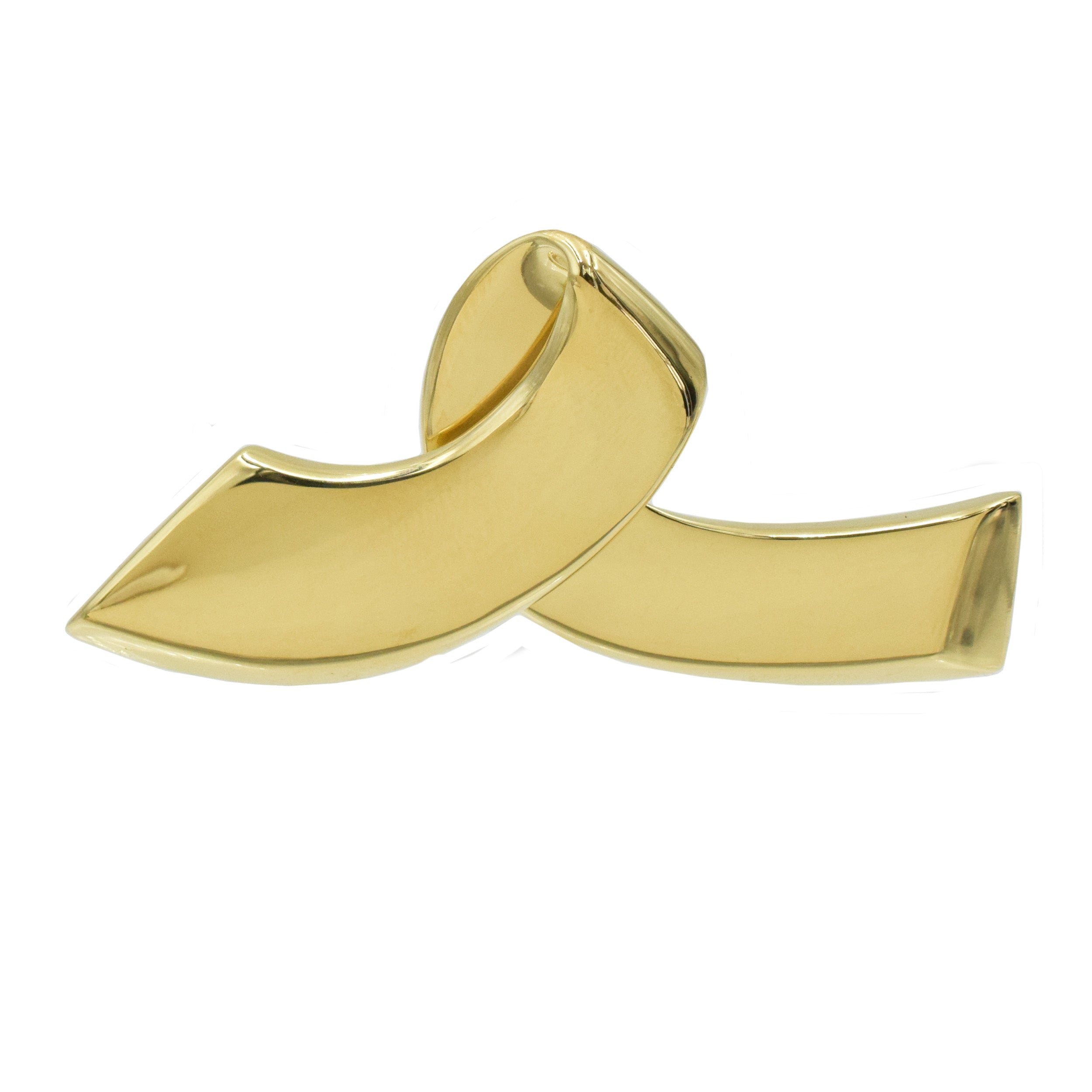 Tiffany & Co. by Paloma Picasso Ribbon Brooch In 18k Yellow Gold