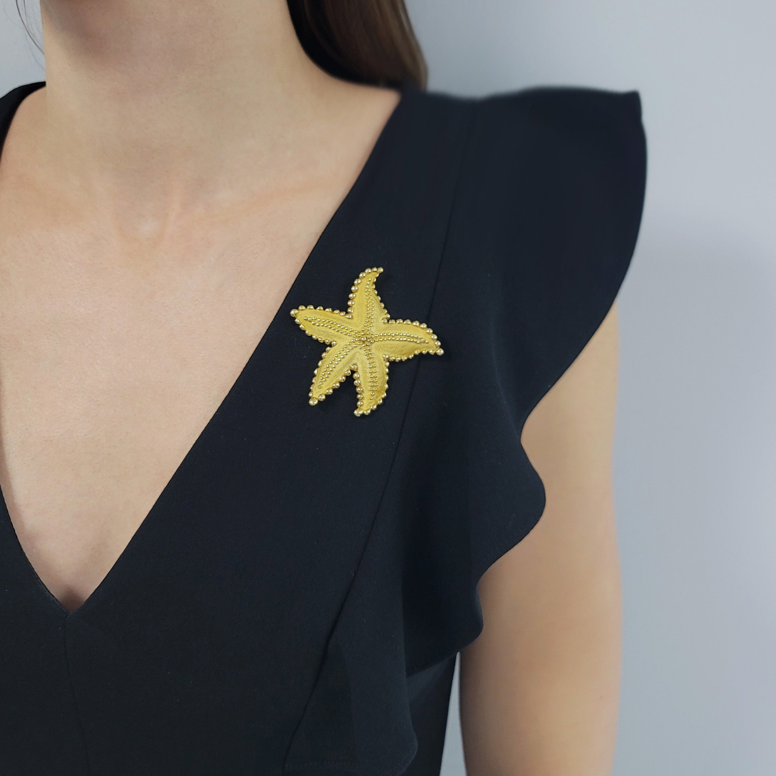 Tiffany & Co. Starfish Brooch In 18k Yellow Gold