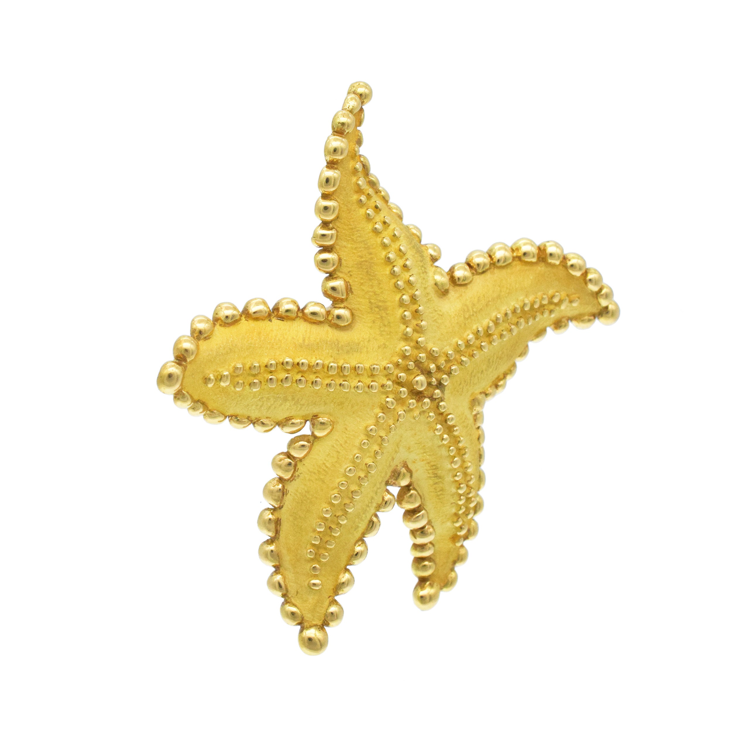 Tiffany & Co. Starfish Brooch In 18k Yellow Gold