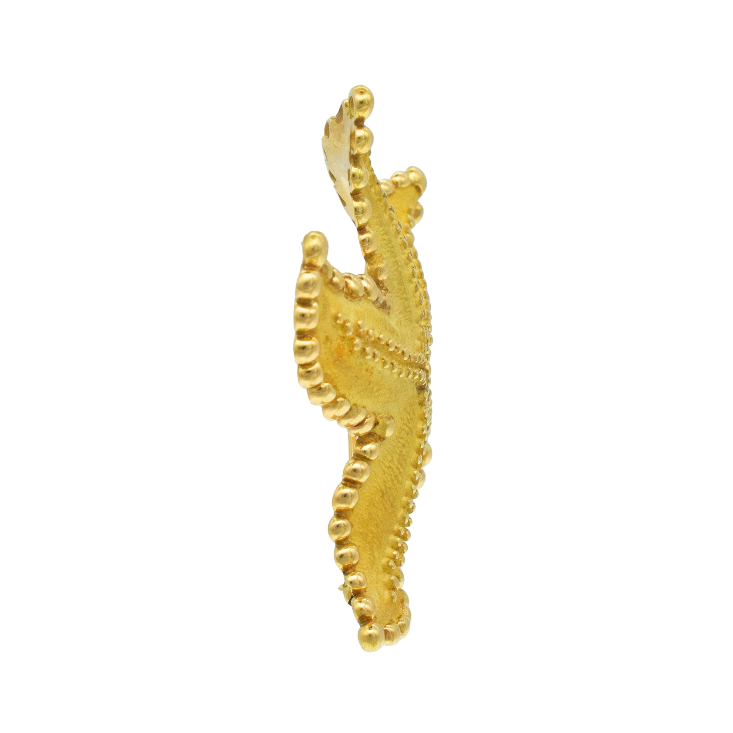 Tiffany & Co. Starfish Brooch In 18k Yellow Gold