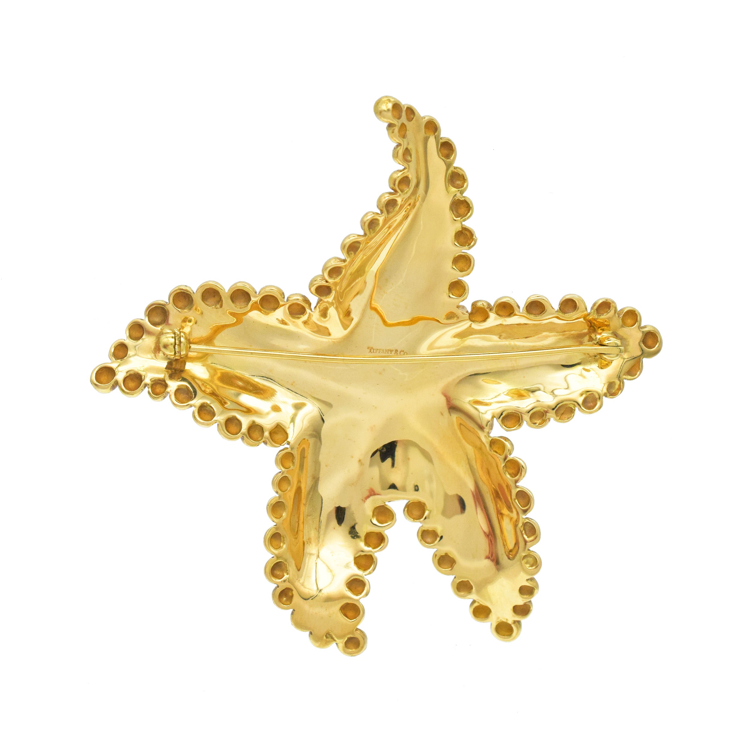 Tiffany & Co. Starfish Brooch In 18k Yellow Gold