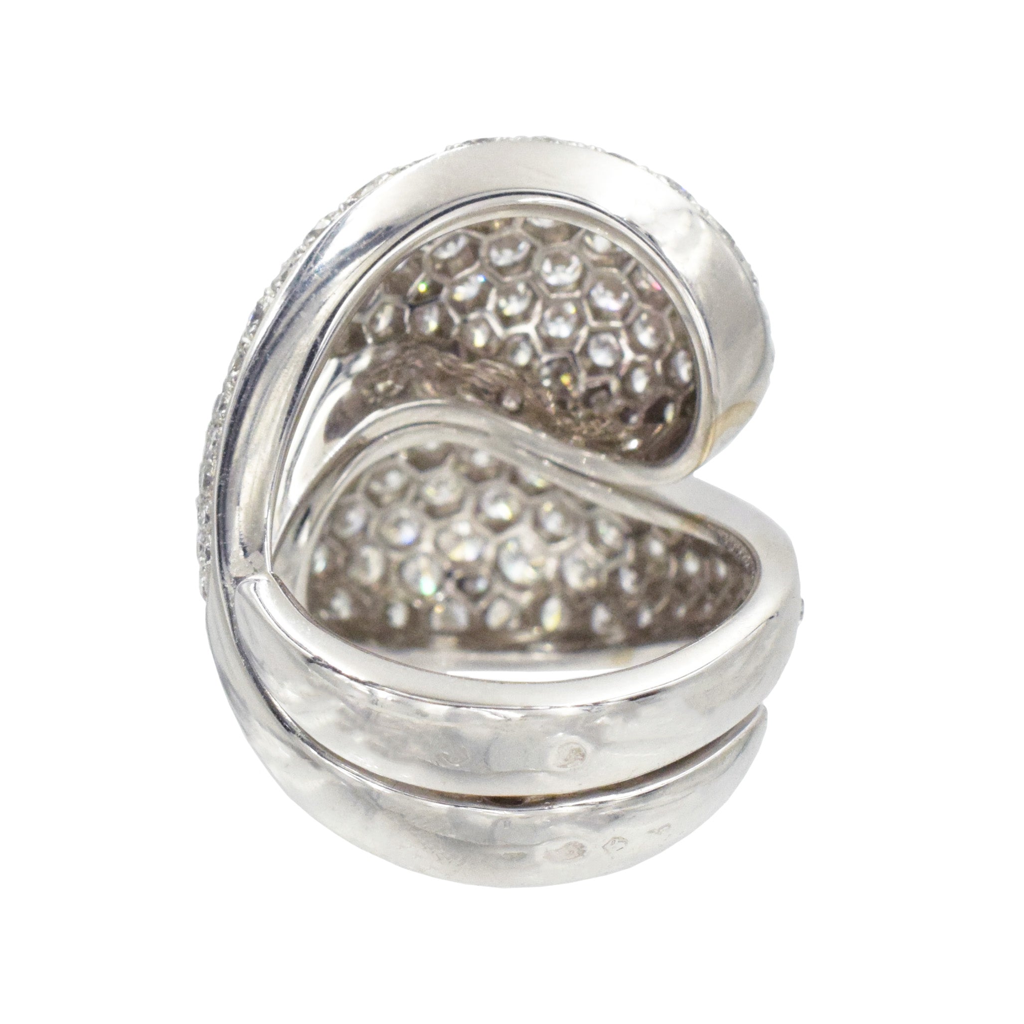 Cartier Diamond "Le Yin et Le Yang" Ring In 18k White Gold