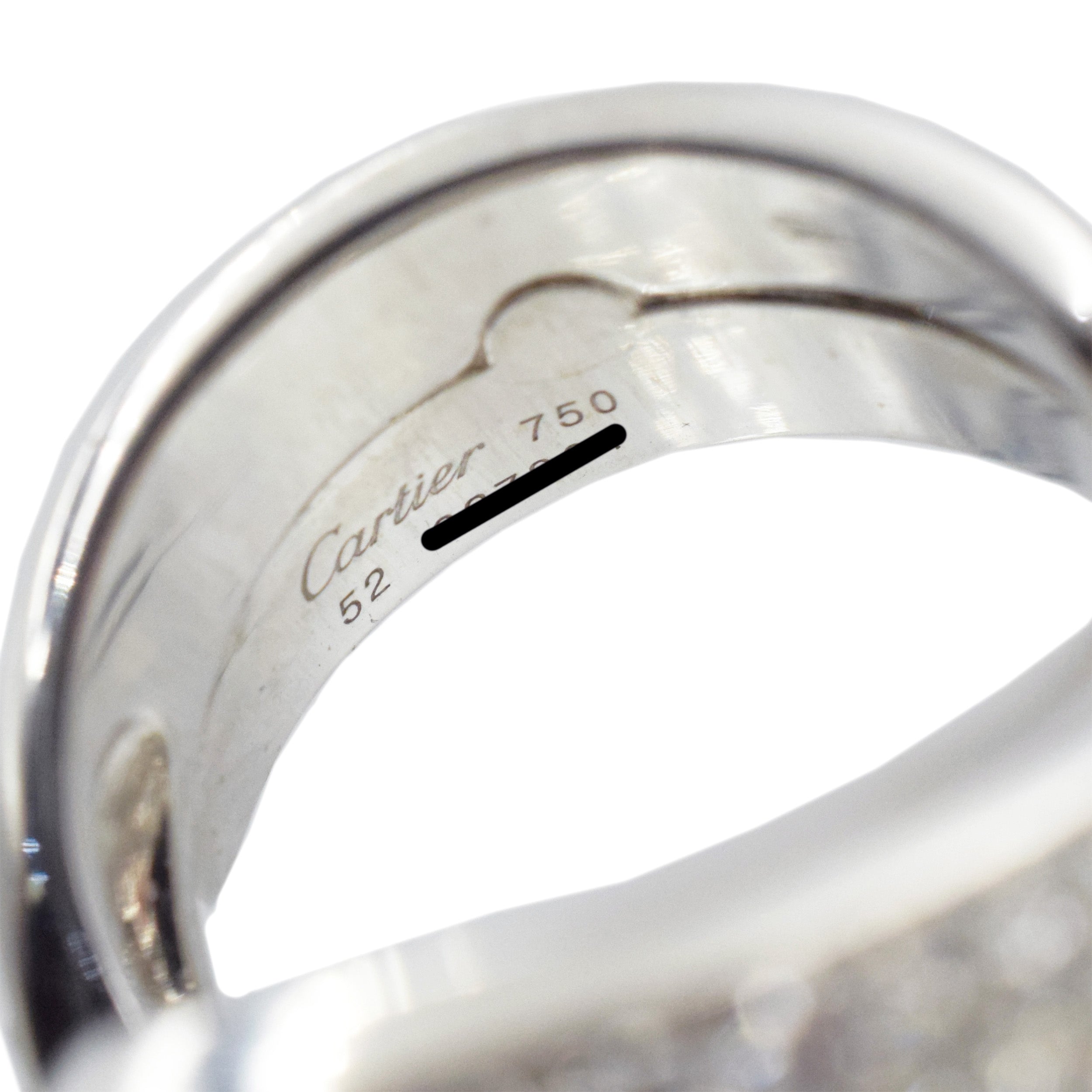 Cartier Diamond "Le Yin et Le Yang" Ring In 18k White Gold