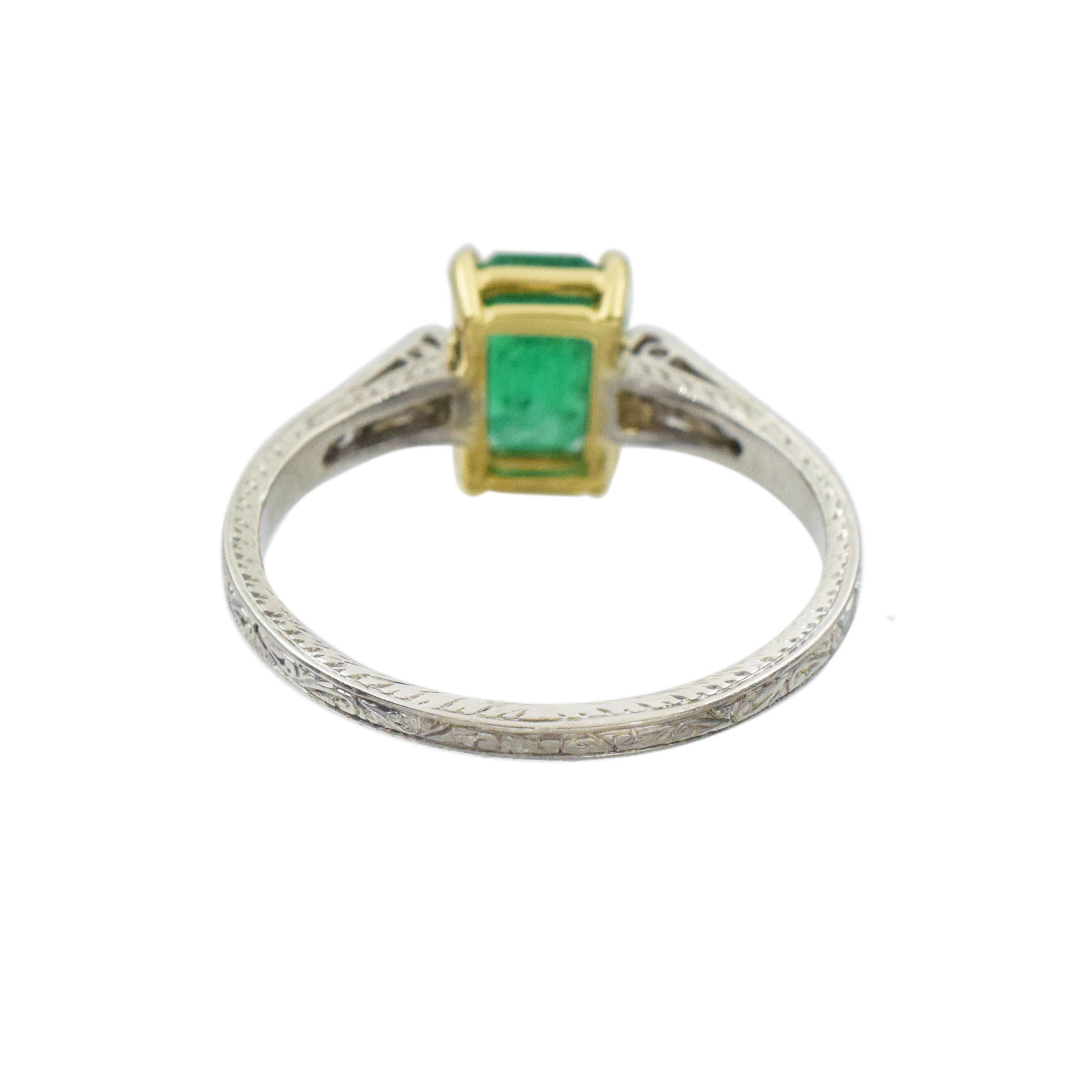 Emerald and Diamond Ring