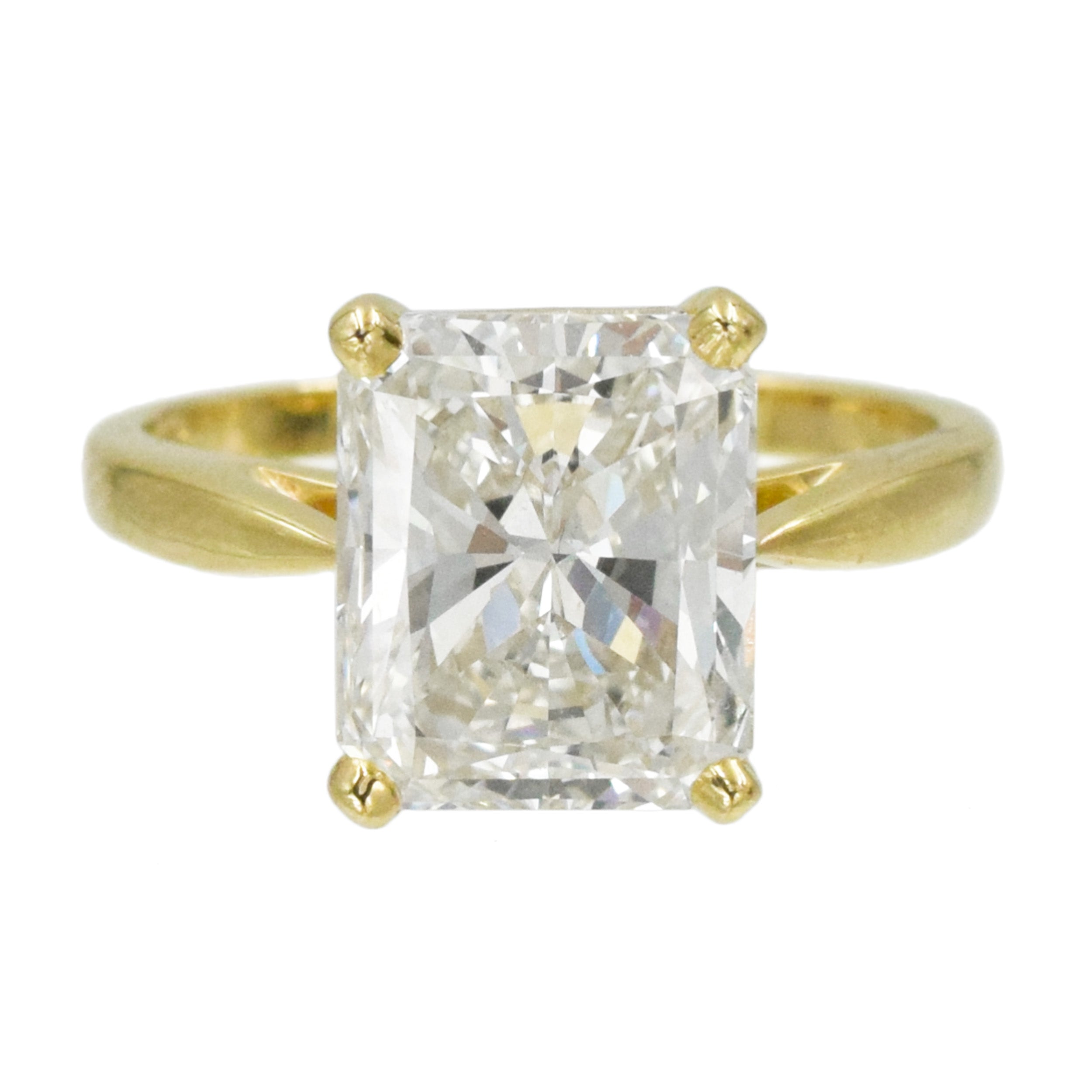 3.04ct Radiant Diamond Solitaire Engagement Ring