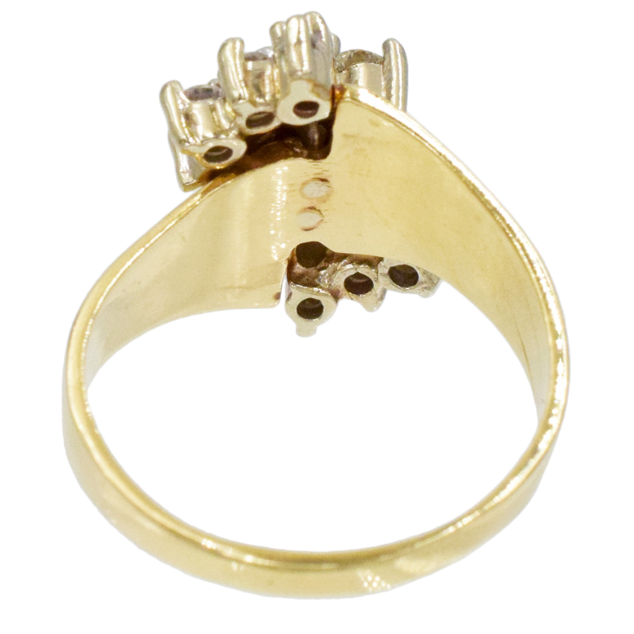 Diamond and 14k gold Cocktail Ring