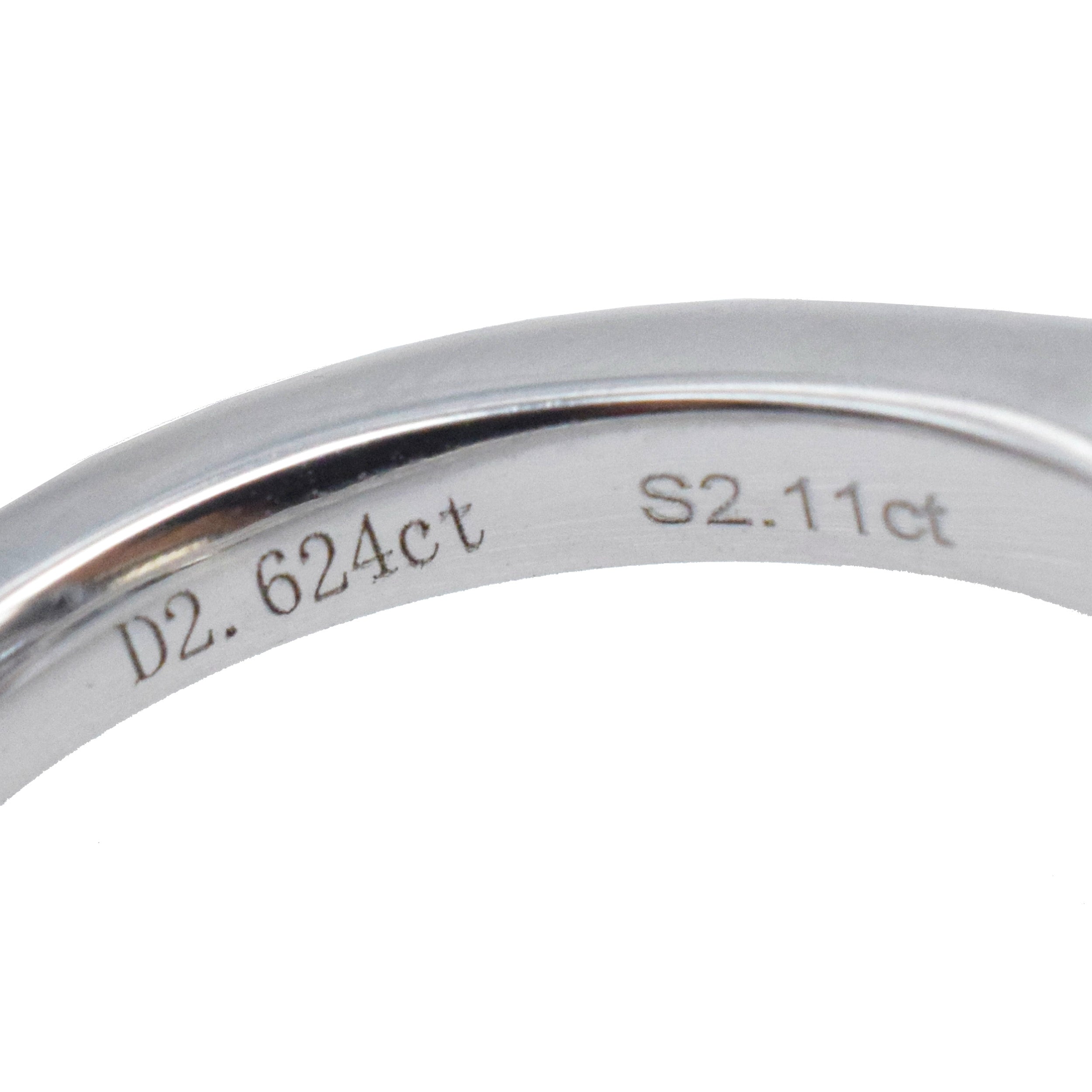 2.11ct Burma No Heat Sapphire And 2.62ct Diamond Ring In Platinum