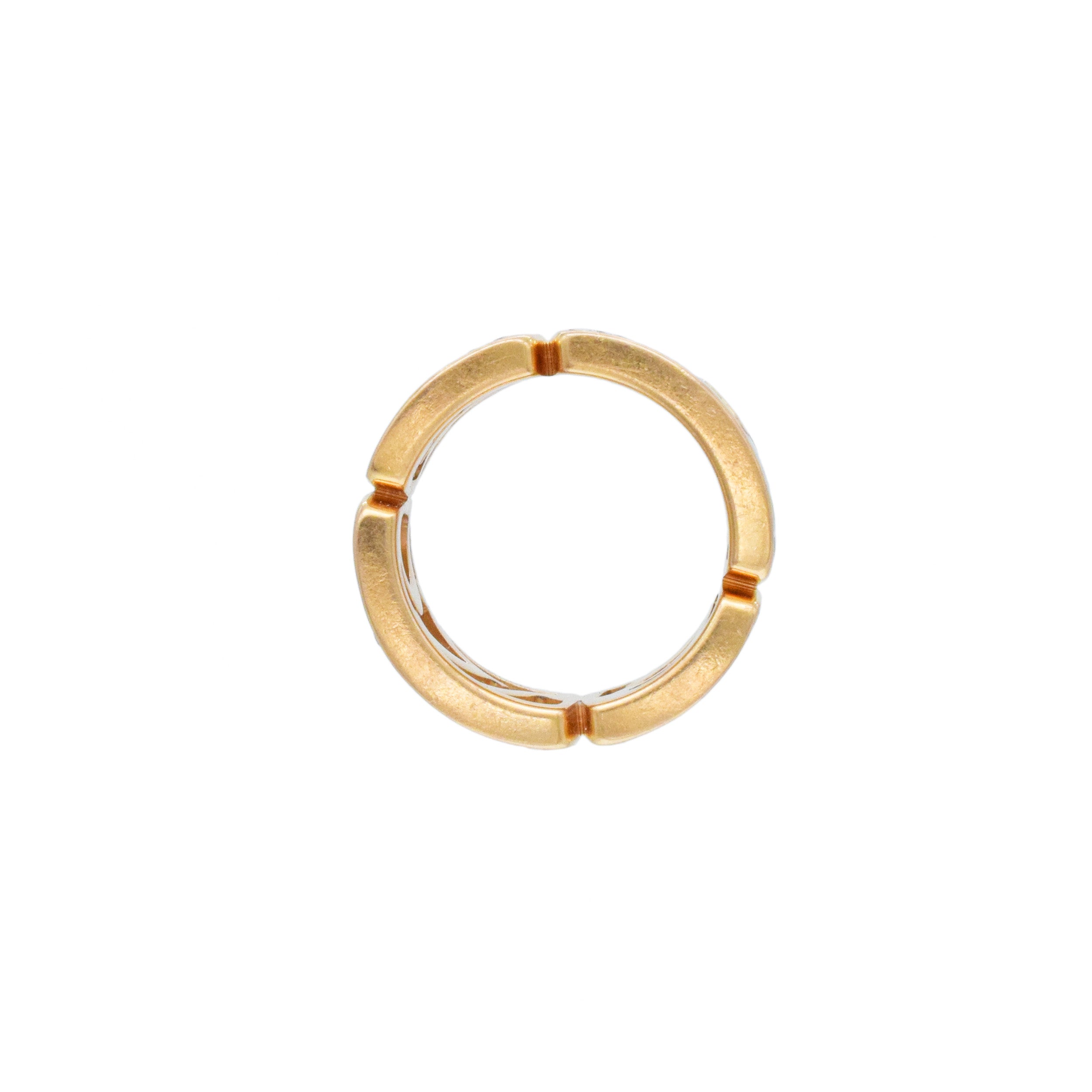 Bulgari Mother Of Pearl And Diamond Graffiti Ring In 18k Rose Gold