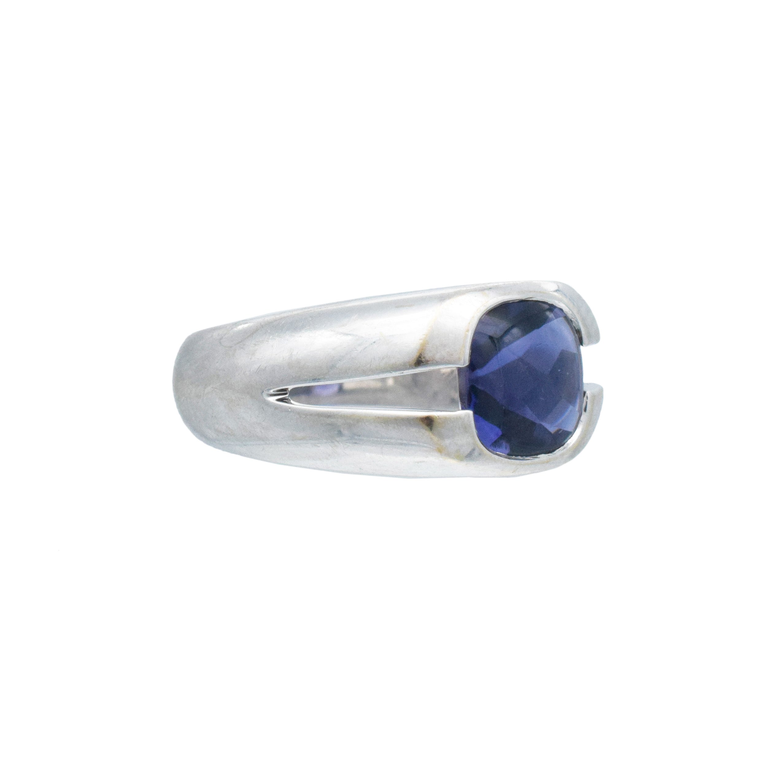 Tiffany & Co. Iolite Solitaire Ring In 18k White Gold