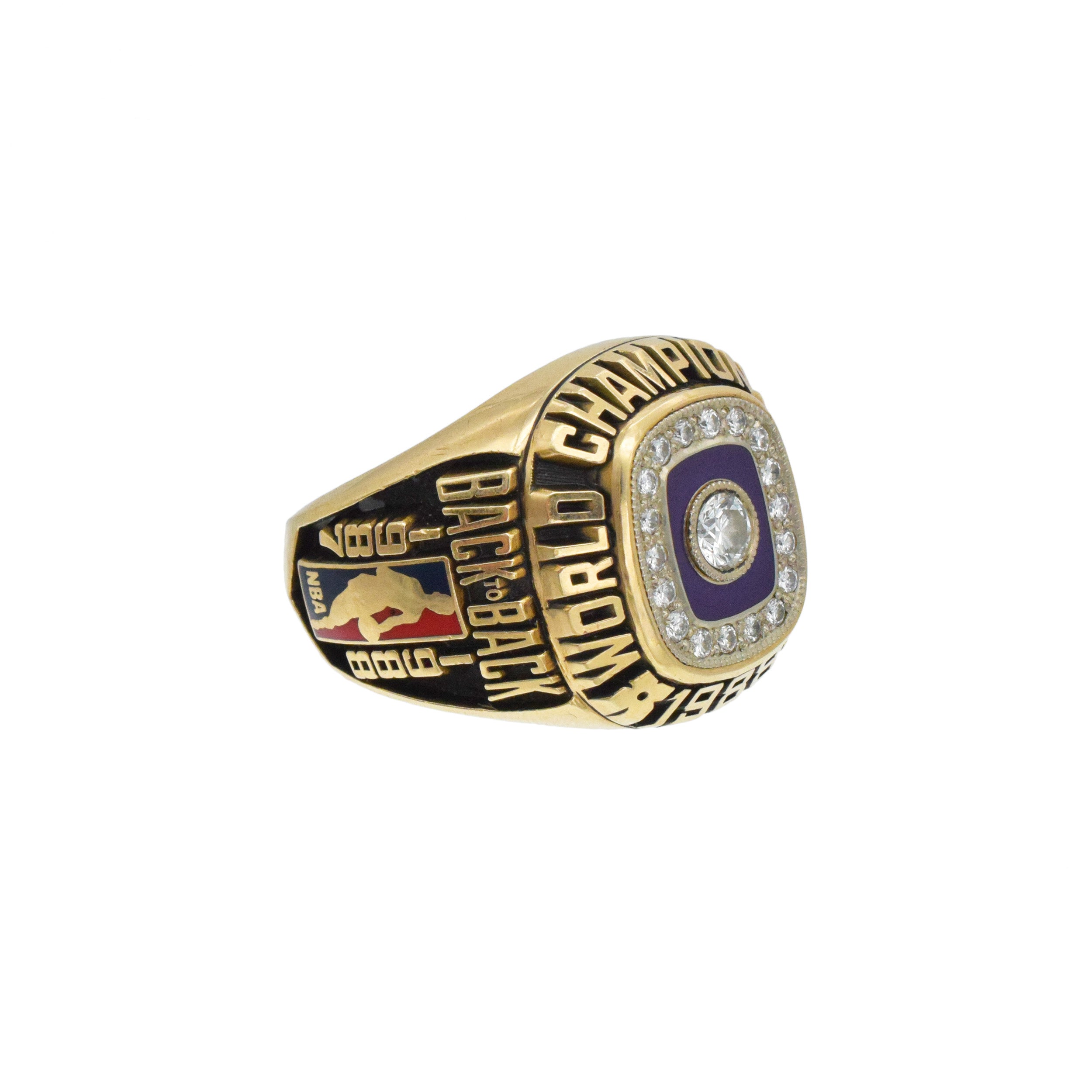 1988 Tony Campbel's Los Angeles Lakers NBA Championship Players Ring In 14k Gold