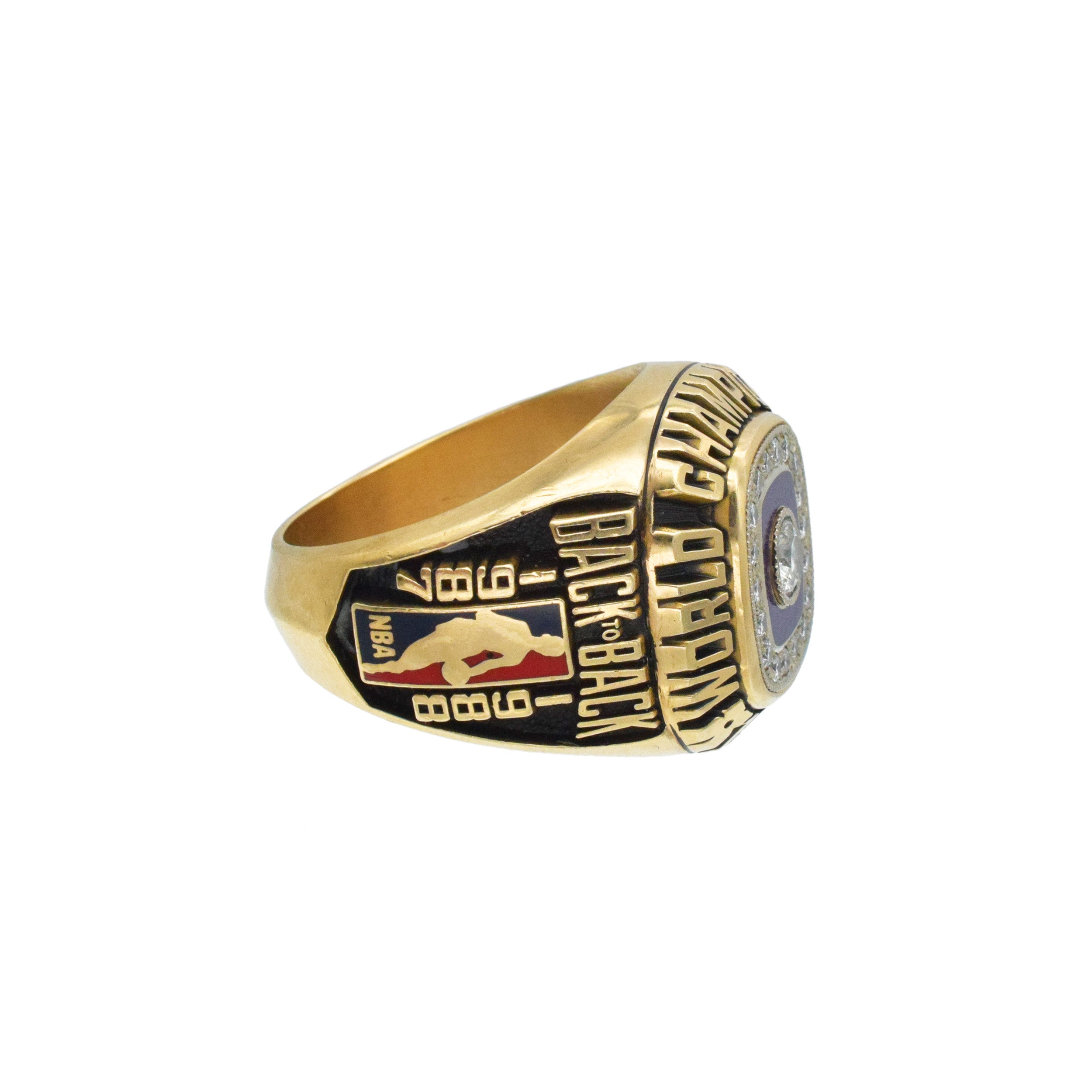 1988 Tony Campbel's Los Angeles Lakers NBA Championship Players Ring In 14k Gold