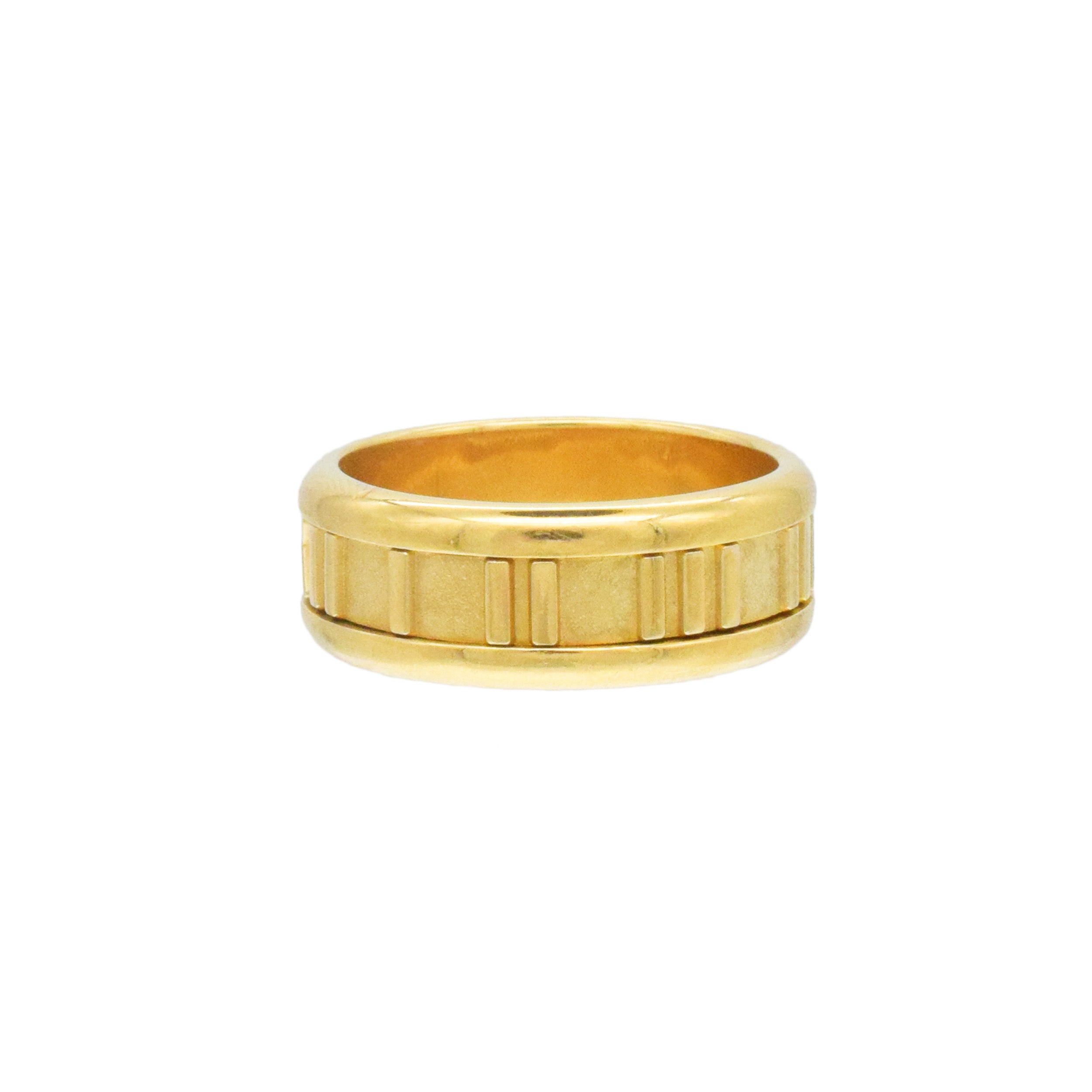 Tiffany & Co. Atlas Ring In 18k Yellow Gold