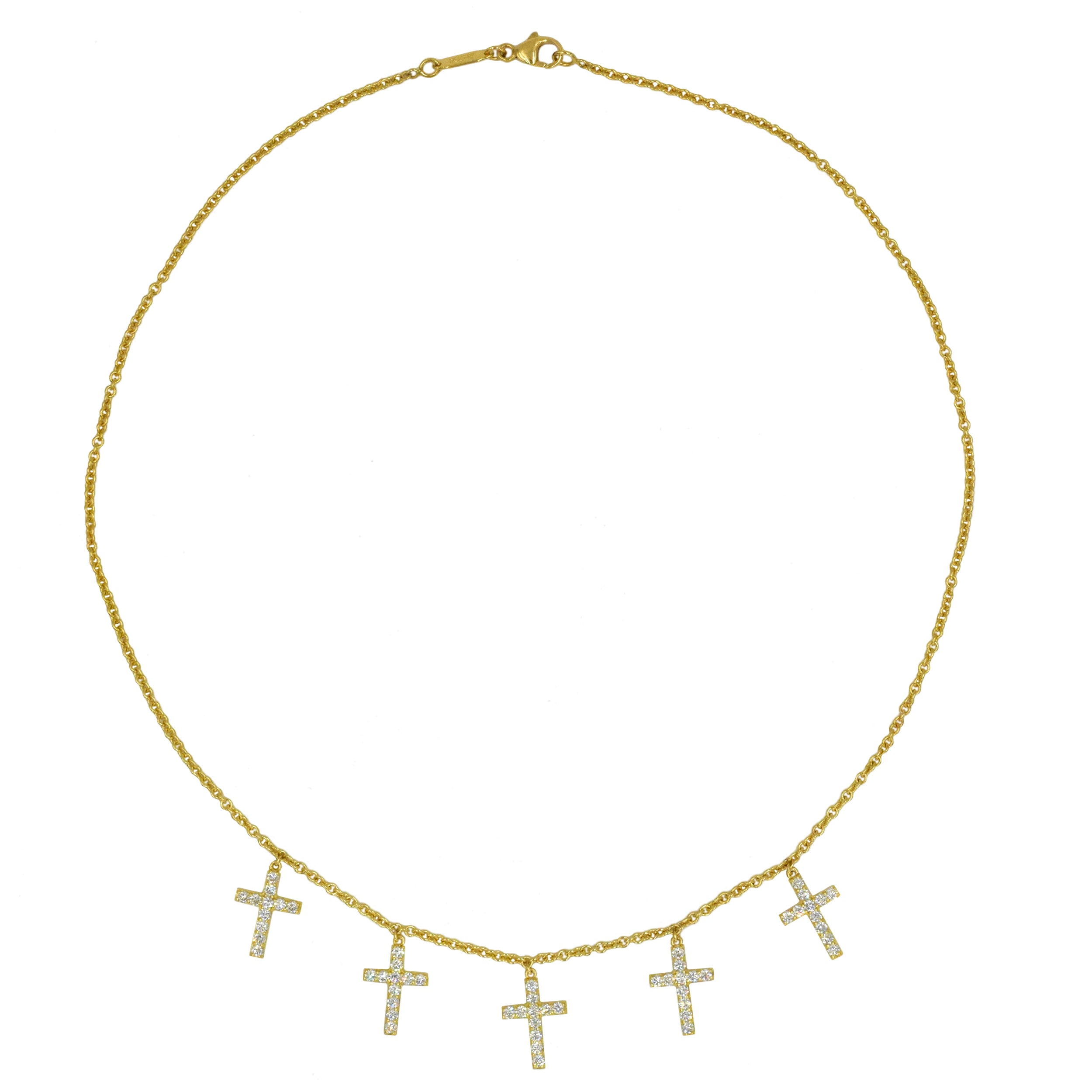 1.06ct Diamond Cross Necklace