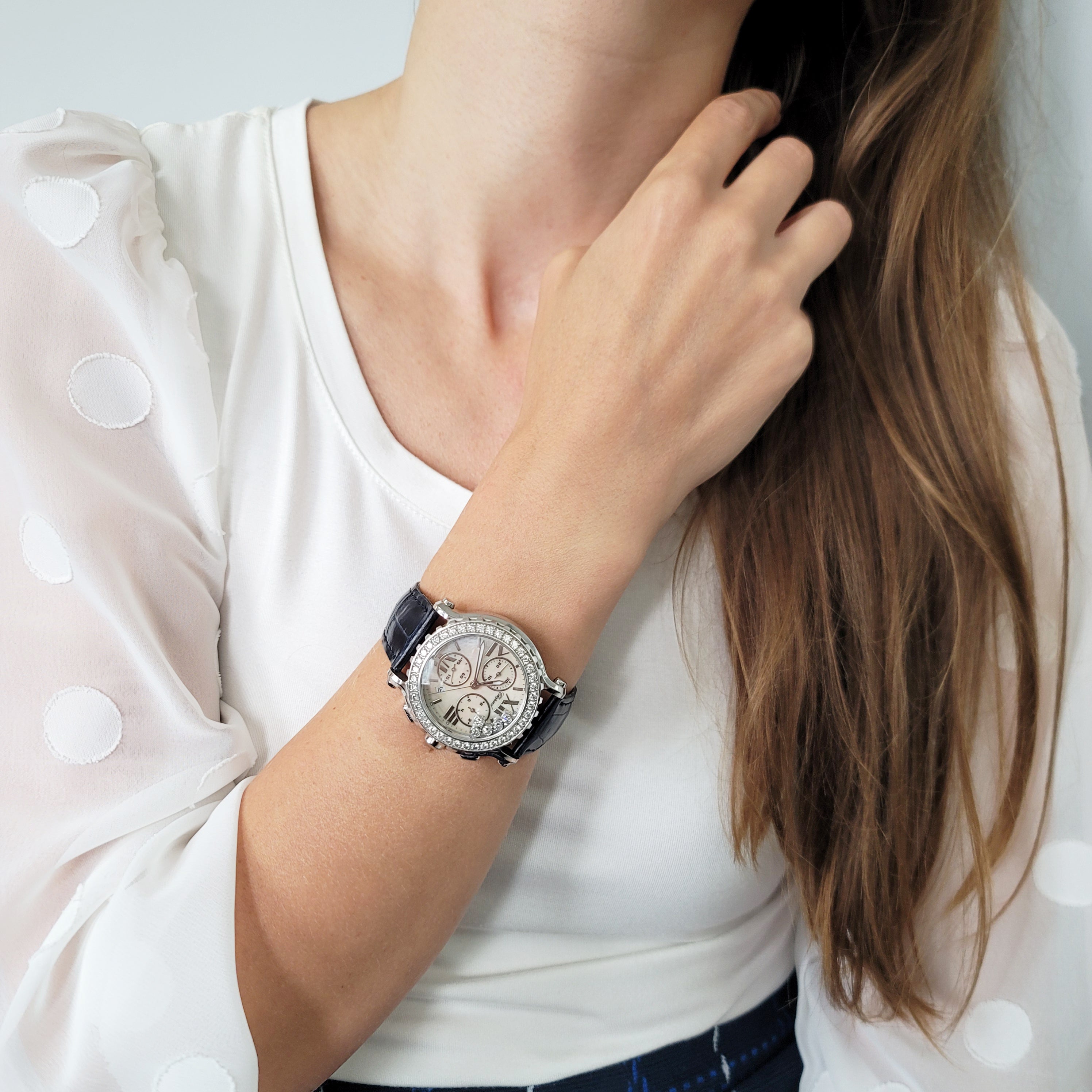 1990's Chopard "Happy Sport" Chronograph Watch