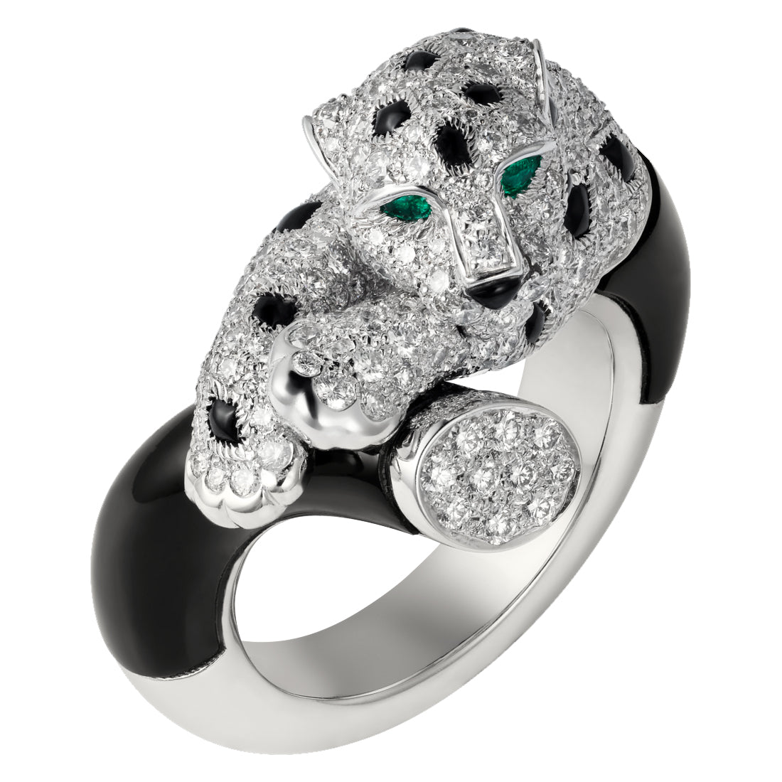 Panthère de Cartier Diamond Ring In 18k White Gold
