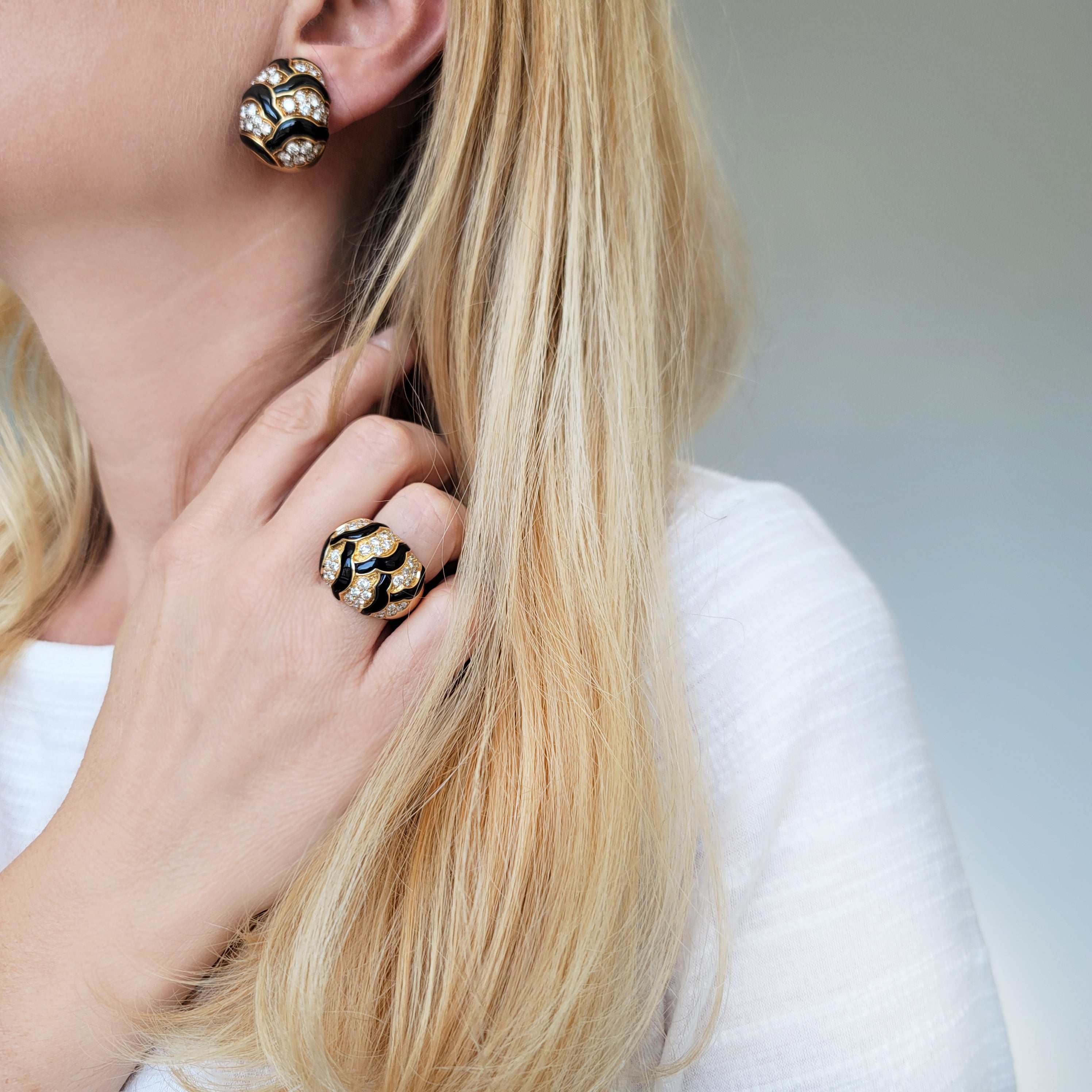 Diamond & Onyx Ring by Van Cleef & Arpels