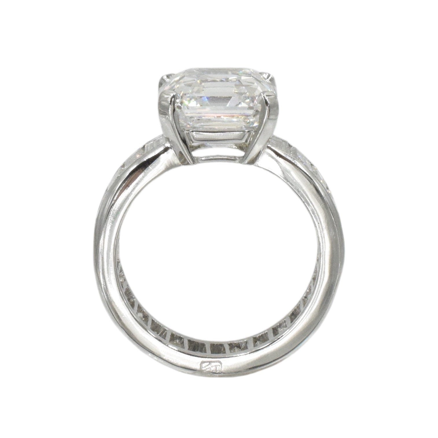 Harry Winston 6.20ct Asscher Diamond Engagement Ring In Platinum