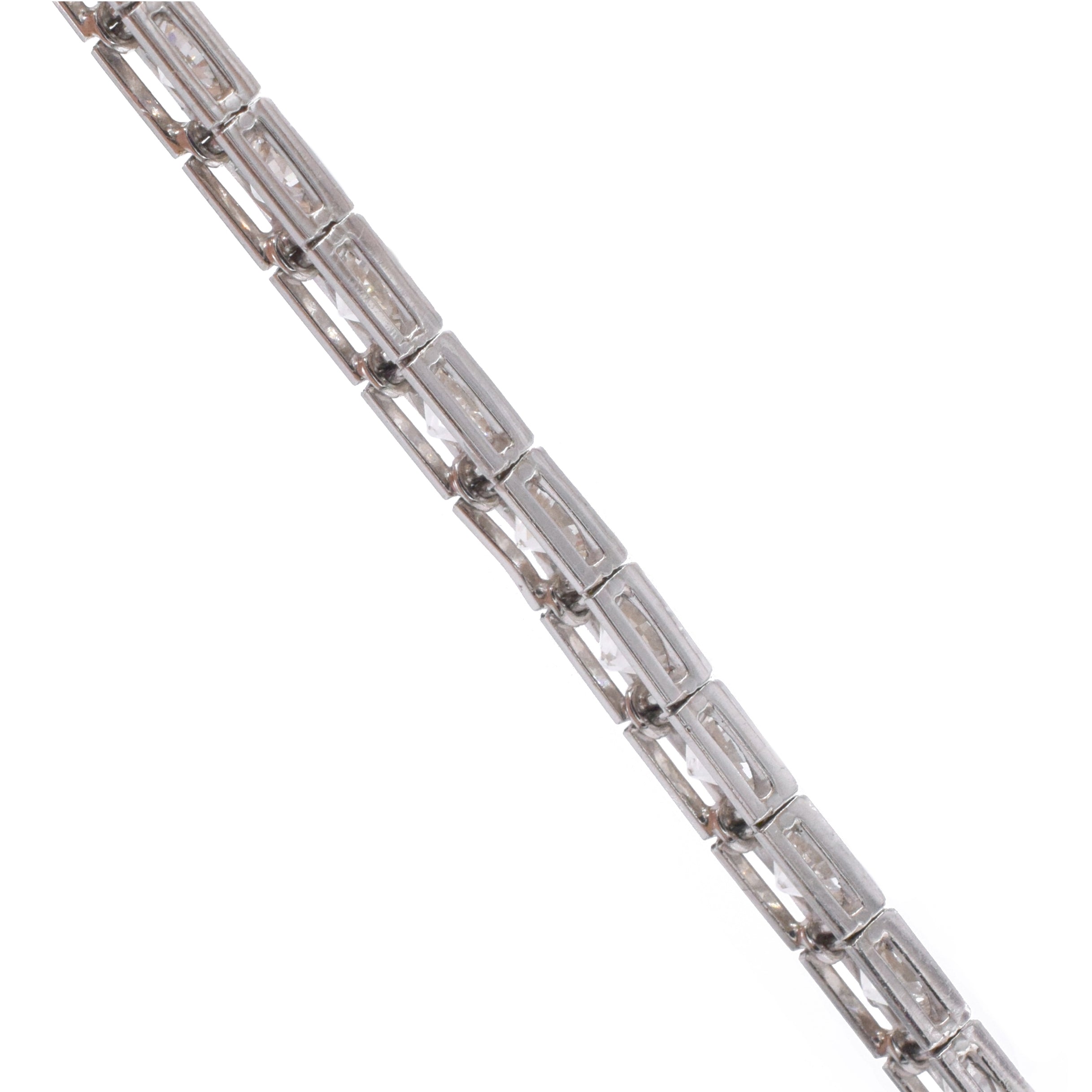 RUSER 17ct Diamond Tennis Bracelet In Platinum
