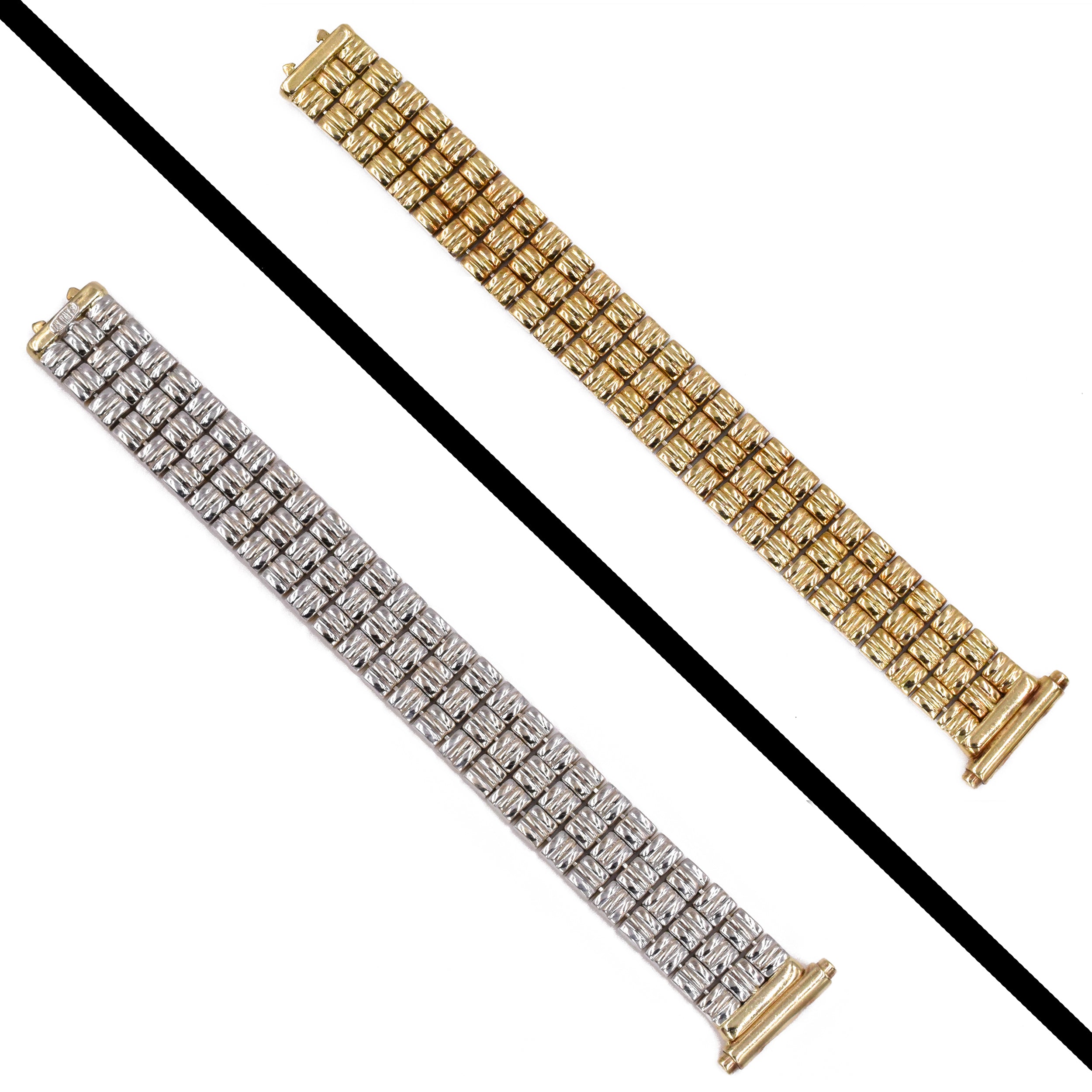 Reversible Bracelet in 14k Two-Tone Gold