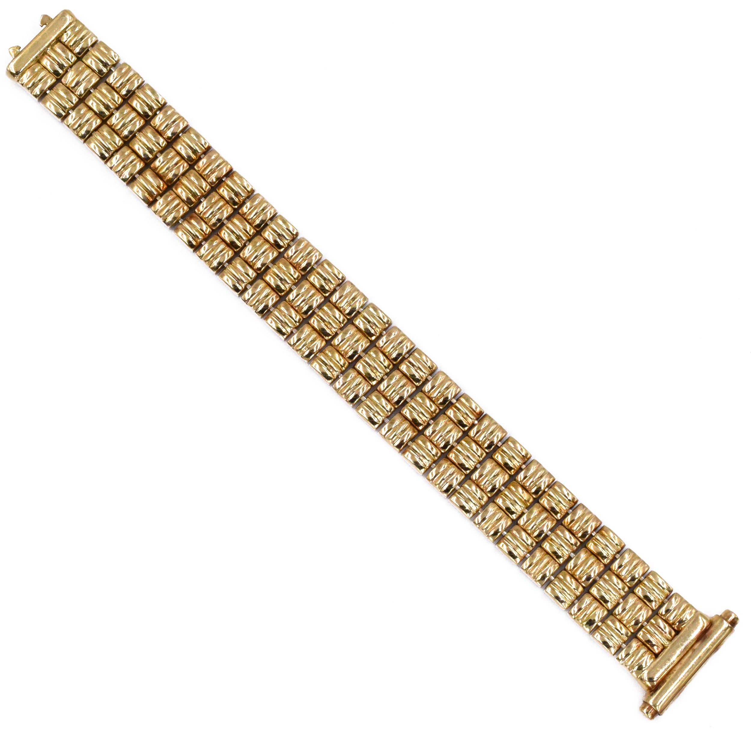 Reversible Bracelet in 14k Two-Tone Gold