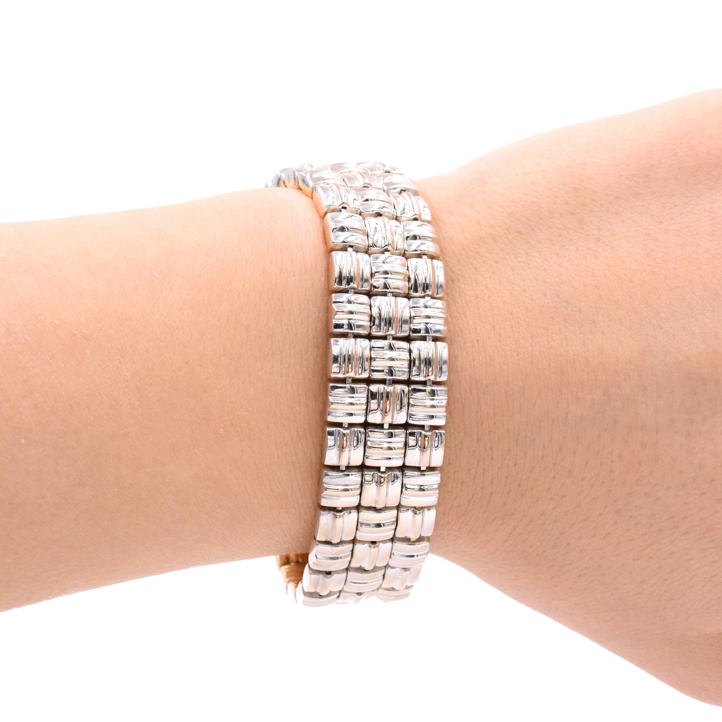 Reversible Bracelet in 14k Two-Tone Gold