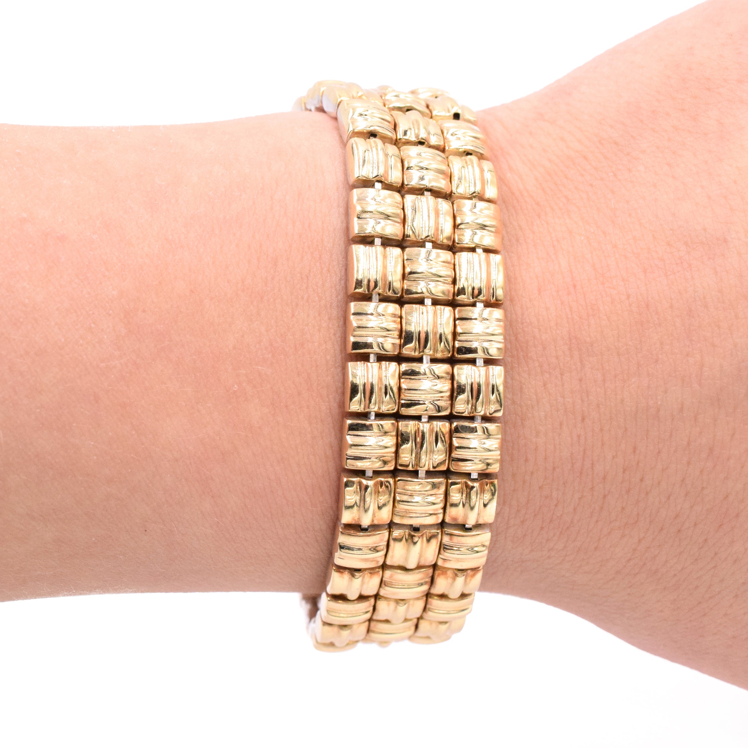 Reversible Bracelet in 14k Two-Tone Gold