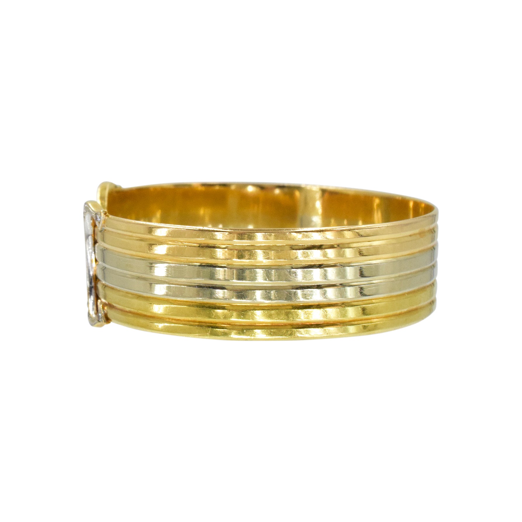 Vintage C de Cartier Diamond Cuff Bracelet